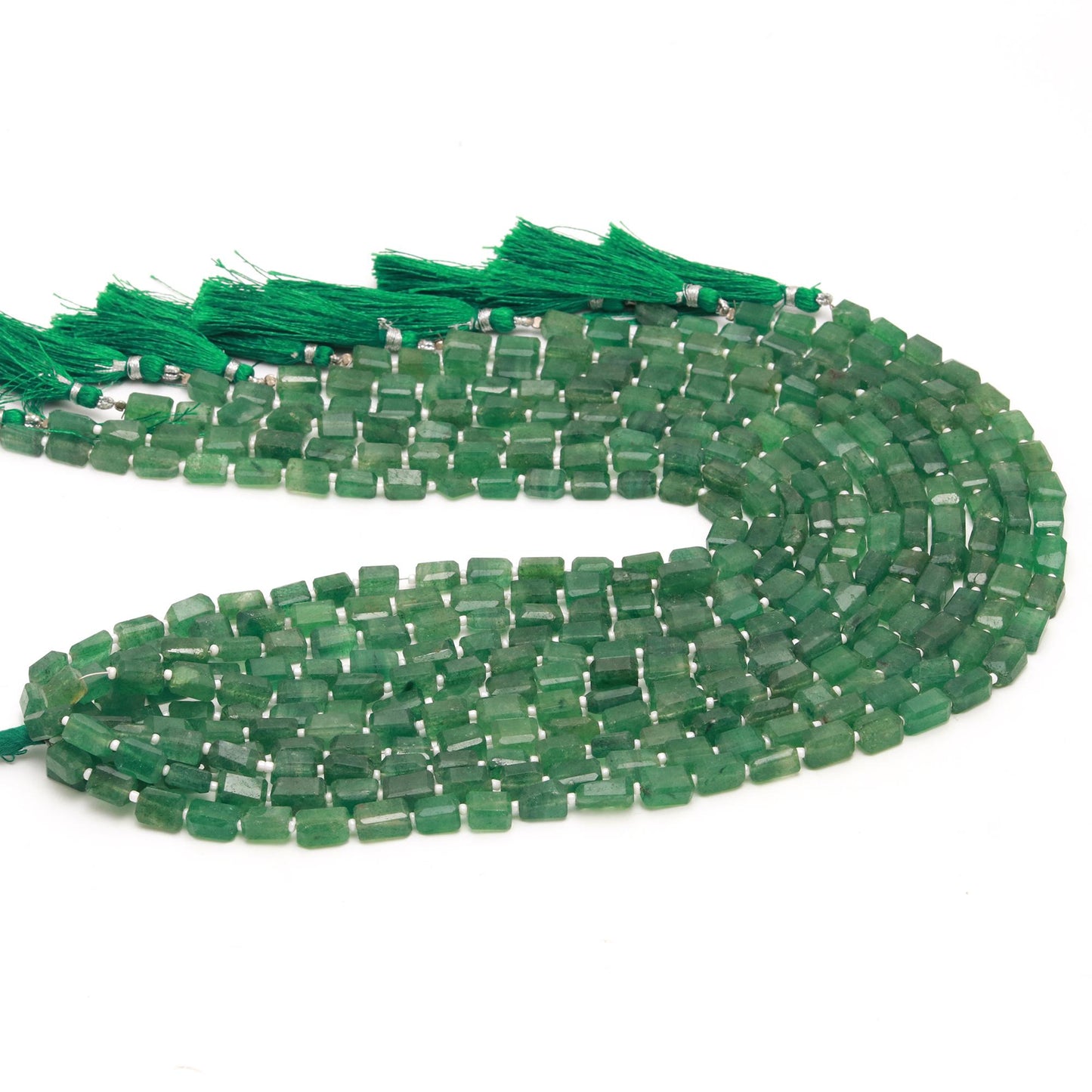 AAA Natural Green Strawberry Nugget Tumble Beads, 6x9 MM Natural Green Strawberry Nuggets, 13" Strand Green Strawberry Nugget Tumble Beads for Jewelry