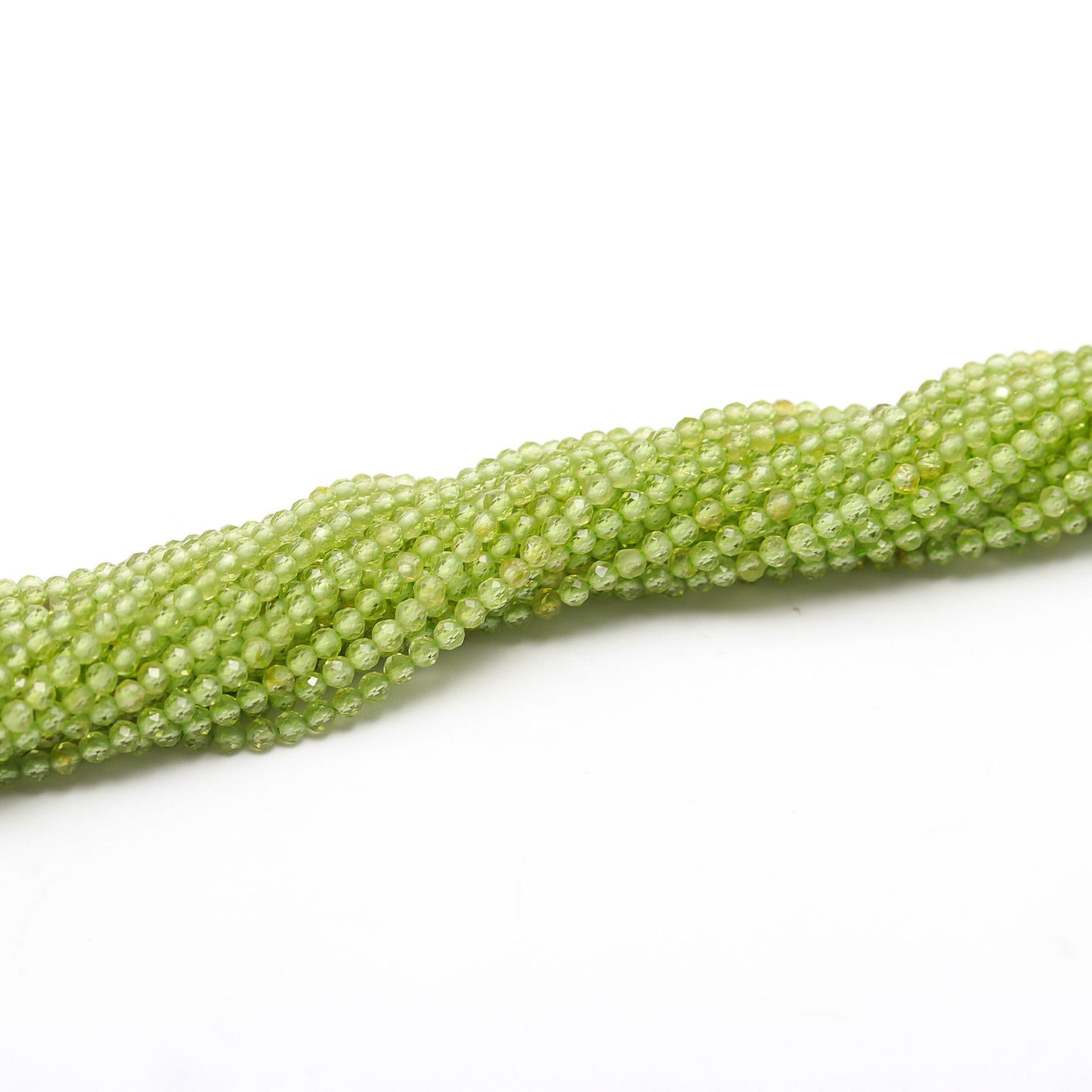AAA Peridot Faceted Rondelle Beads, Natural Peridot Rondelle Beads, 2.25MM Peridot Faceted Beads, 13" Parrot Green Peridot Beads Strand