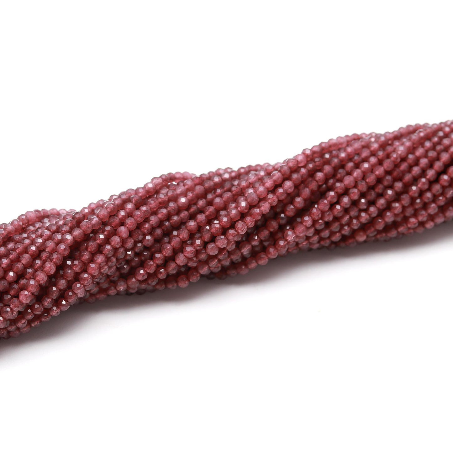 AAA RARE Red Strawberry Faceted Rondelle Beads, 2.25 MM Red Strawberry Rondelle Faceted Beads, Brown-Red color Rondelle Beads