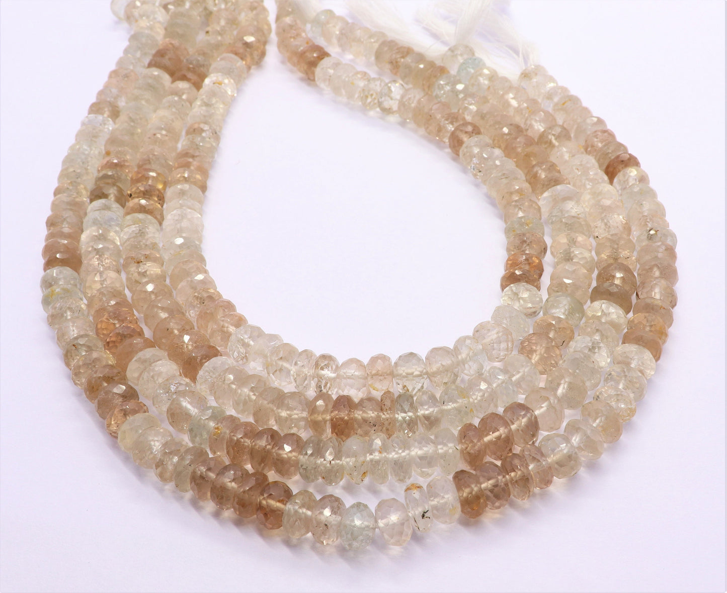 Imperial Topaz Faceted Rondelle Beads Natural Imperial Topaz Beads Imperial Topaz Rondelle Faceted Beads for Designer Jewelry Making Craft
