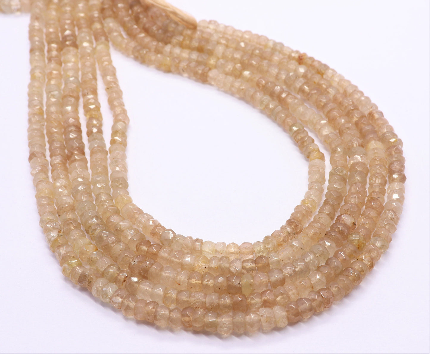 Imperial Topaz Faceted Rondelle Beads Natural Imperial Topaz Beads Imperial Topaz Rondelle Faceted Beads for Jewelry Necklace Making Craft