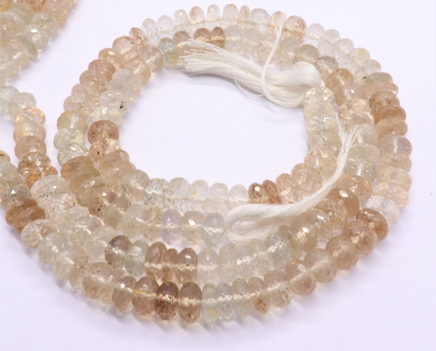 Imperial Topaz Faceted Rondelle Beads Natural Imperial Topaz Beads Imperial Topaz Rondelle Faceted Beads for Designer Jewelry Making Craft