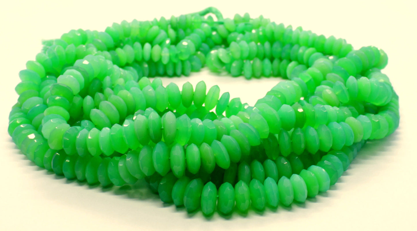 Chrysoface Faceted Rondelle Beads 8-12 MM Chrysoface Rondelle Beads Faceted Chrysoface Beads for Jewelry Making Necklace & Bracelet Craft