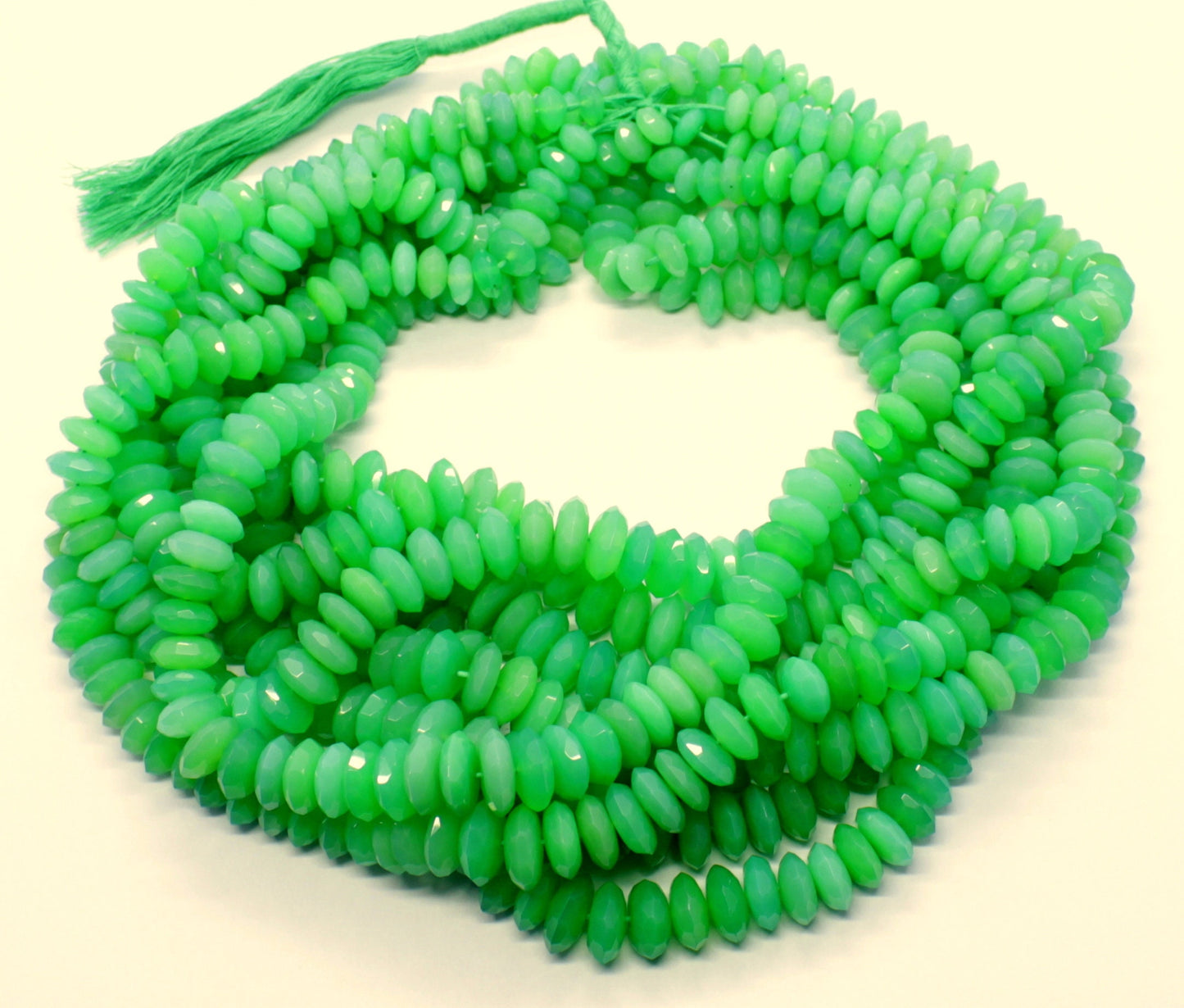 Chrysoface Faceted Rondelle Beads 8-12 MM Chrysoface Rondelle Beads Faceted Chrysoface Beads for Jewelry Making Necklace & Bracelet Craft