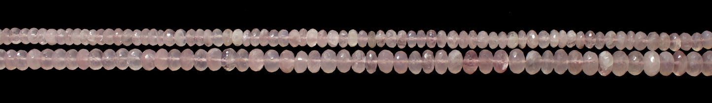 Rose Quartz Faceted Rondelle Beads Natural Rose Quartz Rondelle Beads Faceted Rose Quartz Beads for Designer Jewelry Making Craft
