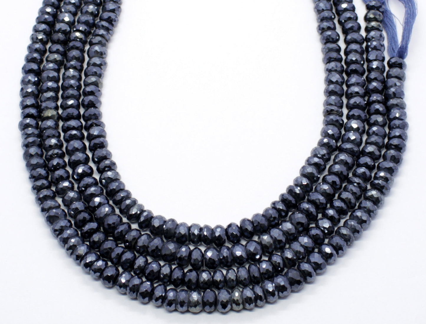 Black Spinal Faceted Rondelle Beads Coated Black Spinal Rondelle Beads Faceted Coated Natural Black Spinal Beads for Jewelry Making Craft