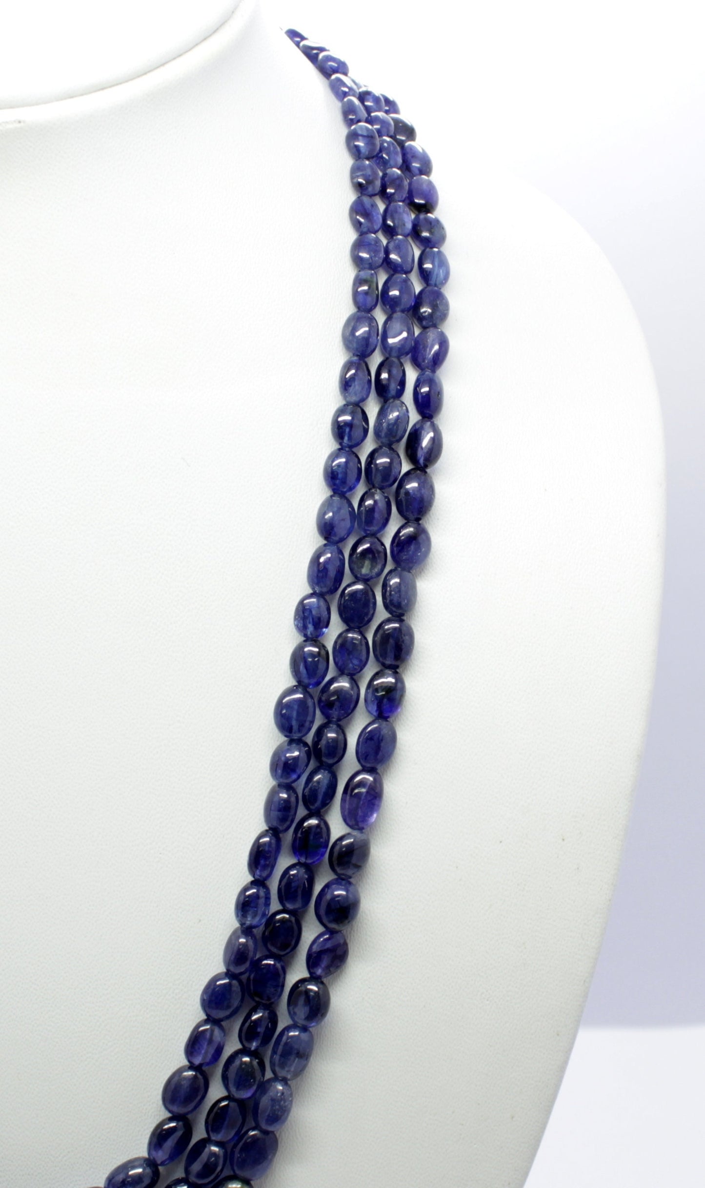 Blue Sapphire Smooth Oval Beads Necklace 5X6 MM - 8x10 MM Bead Excellent Blue Sapphire 19 Inch Strand Blue Sapphire for Jewelry Making Craft