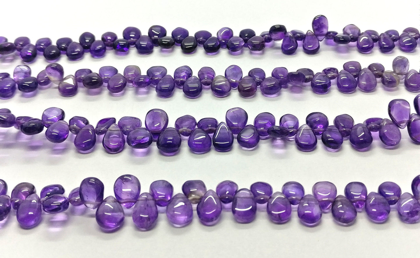 Amethyst Smooth Pear Shape Beads Amethyst Pear Shape Beads Natural African Pear Amethyst Smooth Briolettes for Designer Jewelry Making Craft
