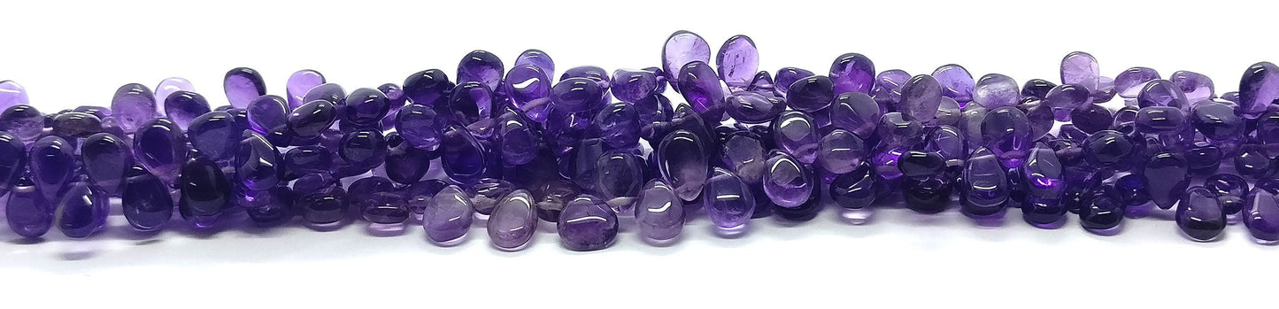 Amethyst Smooth Pear Shape Beads Amethyst Pear Shape Beads Natural African Pear Amethyst Smooth Briolettes for Designer Jewelry Making Craft