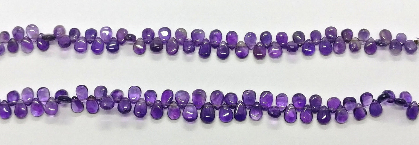 Amethyst Smooth Pear Shape Beads Amethyst Pear Shape Beads Natural African Pear Amethyst Smooth Briolettes for Designer Jewelry Making Craft
