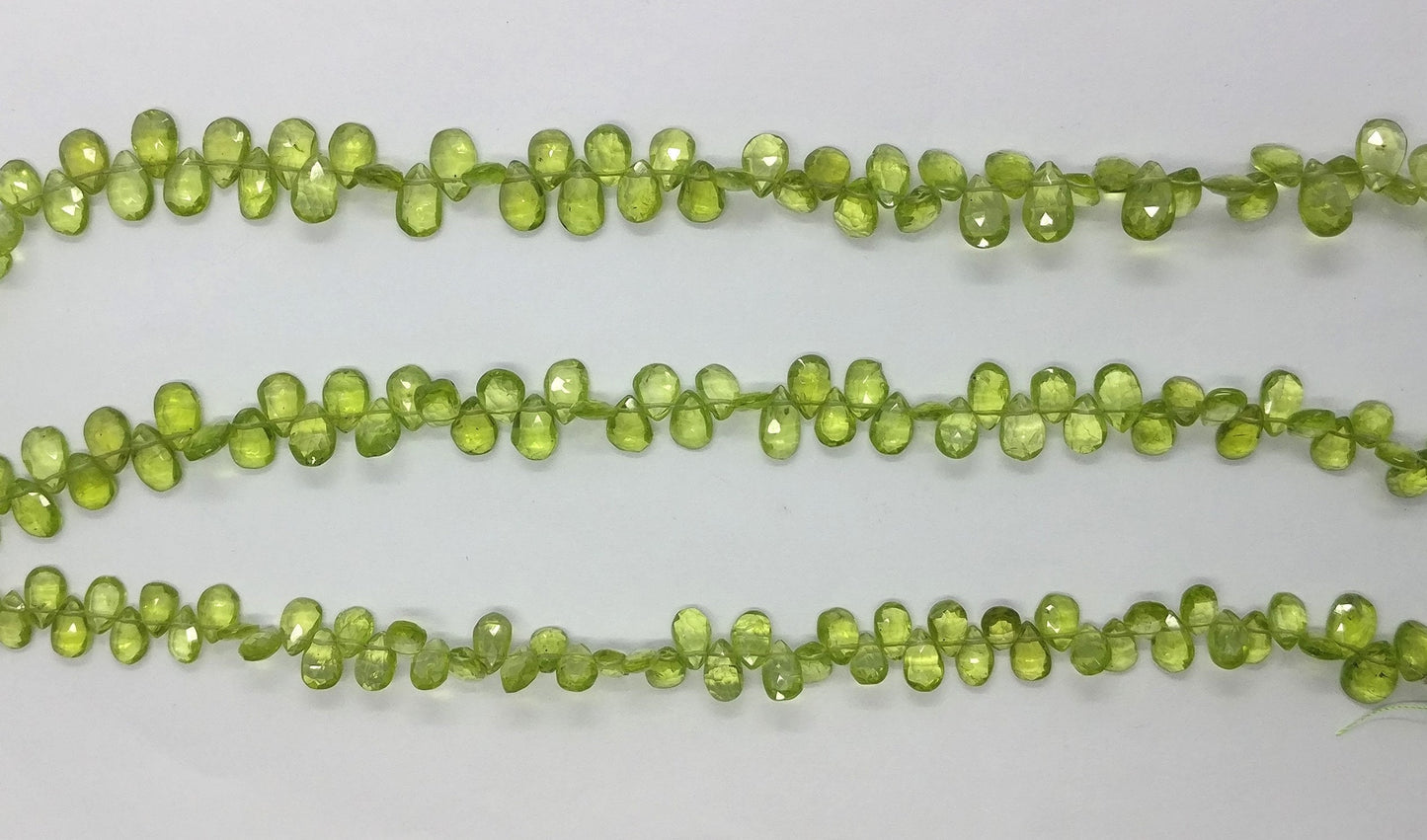 Peridot Pear Shape Beads Natural Peridot 5x7 MM Faceted Pear Briolettes Beads for Designer Jewelry Necklace Bracelet Pendant Making Craft
