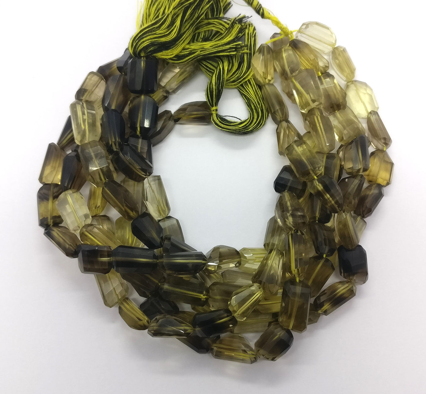 Bio Lemon Faceted Tumble Nuggets Beads Natural Bio Lemon Faceted Tumble Nuggets Gemstone Beads for Handmade Jewelry Necklace Bracelet Making