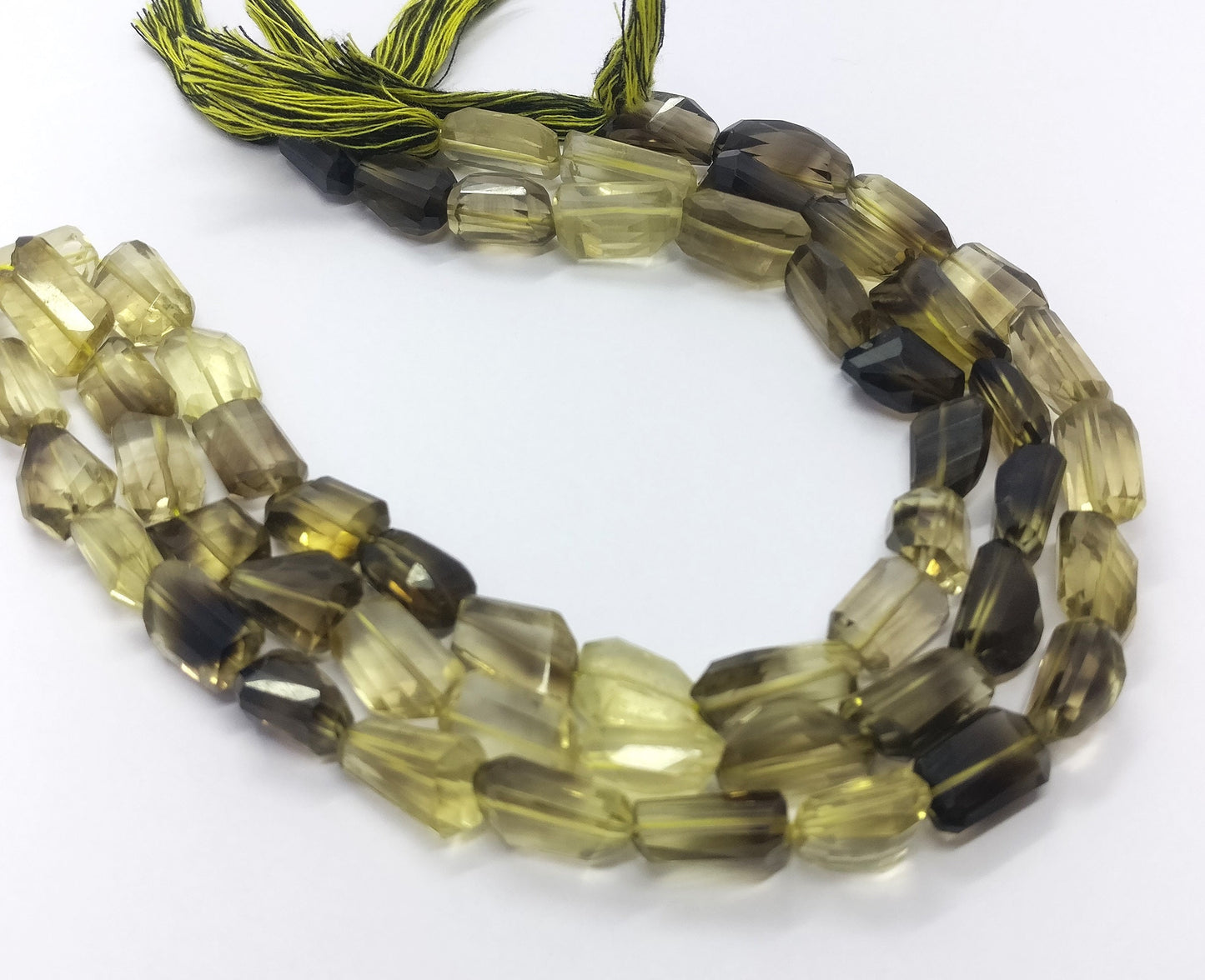 Bio Lemon Faceted Tumble Nuggets Beads Natural Bio Lemon Faceted Tumble Nuggets Gemstone Beads for Handmade Jewelry Necklace Bracelet Making