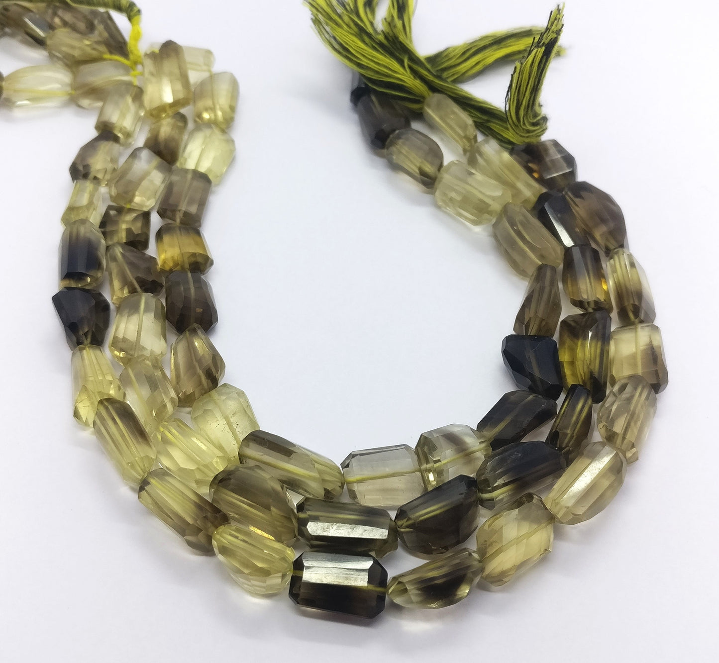 Bio Lemon Faceted Tumble Nuggets Beads Natural Bio Lemon Faceted Tumble Nuggets Gemstone Beads for Handmade Jewelry Necklace Bracelet Making