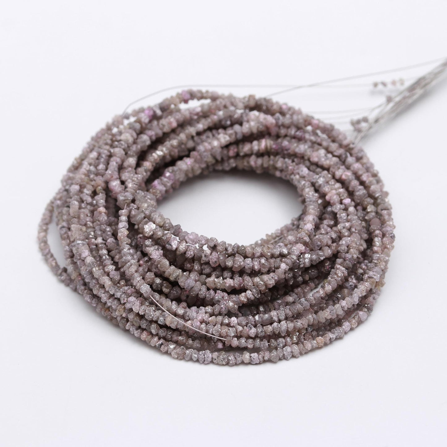 Pink Diamond Uncut Beads Natural Diamond Raw Beads 2.5-3.5 MM Light Pink Diamond Raw Uncut Chips Beads for Designer Jewelry Making Craft