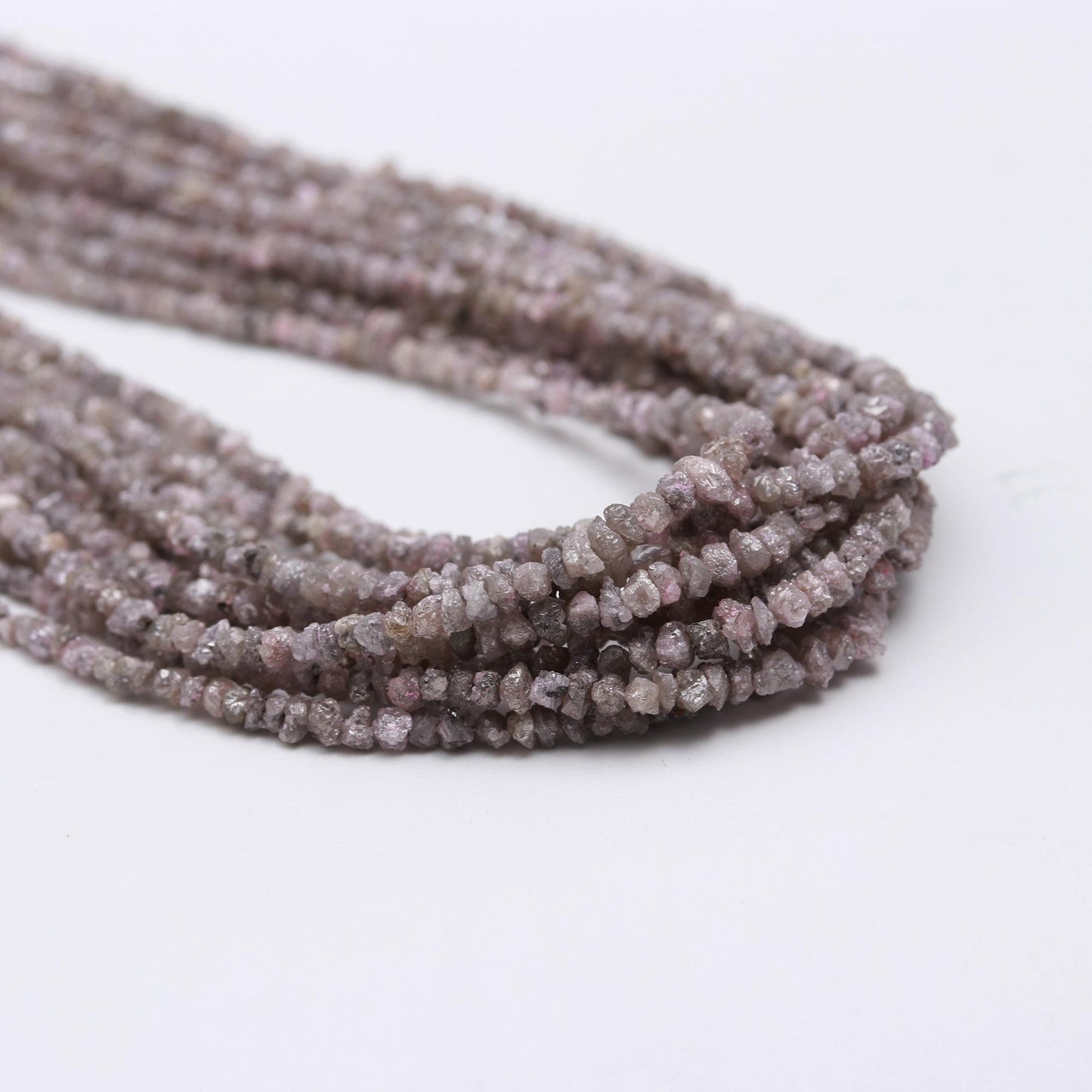 Pink Diamond Uncut Beads Natural Diamond Raw Beads 2.5-3.5 MM Light Pink Diamond Raw Uncut Chips Beads for Designer Jewelry Making Craft