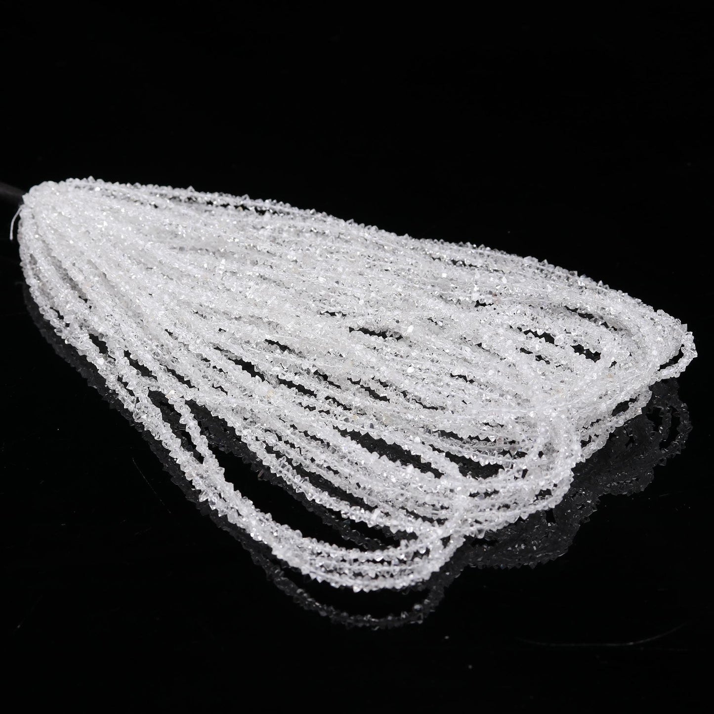 Clear White Herkimer Diamond Quartz Nuggets Beads Natural Uncut Diamond Quartz Natural Herkimer Raw Beads for Designer Jewelry Making Craft