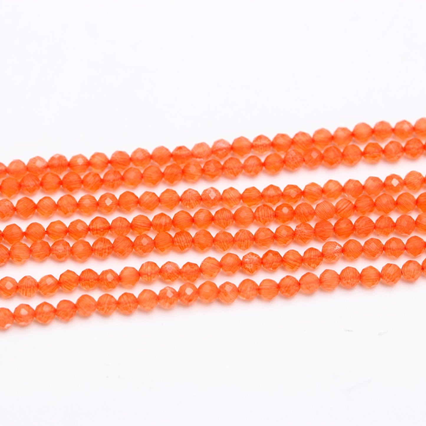 AAA Natural Carnelian Faceted Rondelle Beads 3 MM Carnelian Rondelle Beads, 13" Faceted Carnelian Rondelle Beads,Fanta Orange Carnelian bead