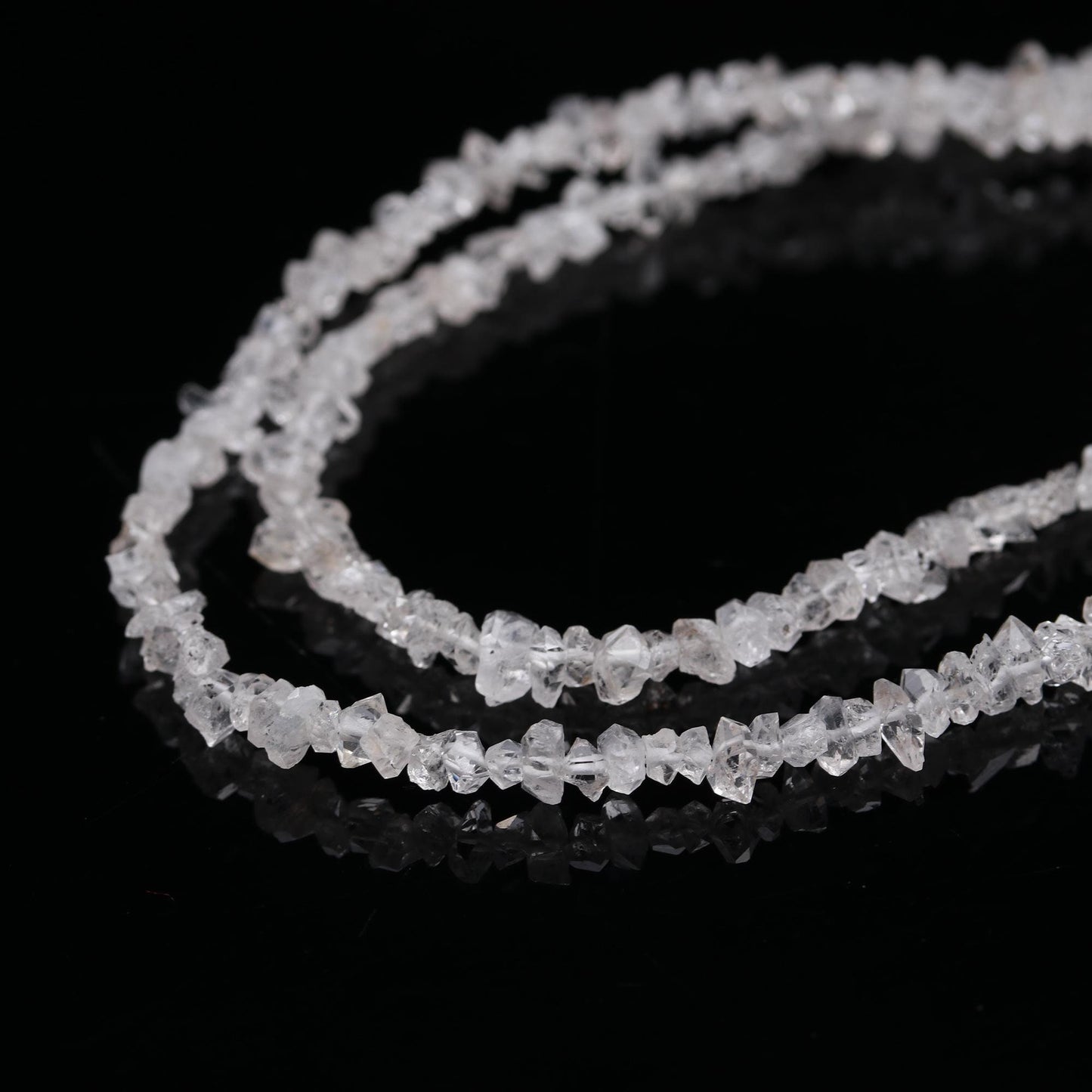Herkimer Diamond Quartz Nuggets Uncut Beads Natural Herkimer Clear White Raw/Uncut Nuggets Beads for Handmade Designer Jewelry Making Craft