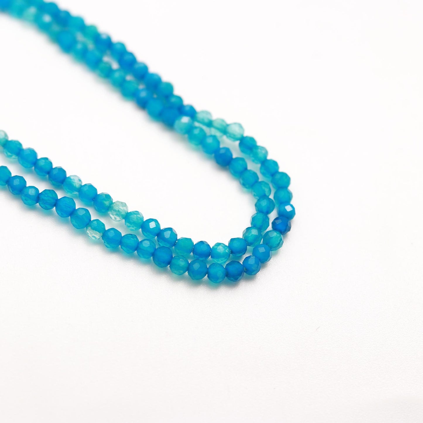 5 Strands AAA Natural Neon Apatite Faceted Rondelle Beads, 2.25 MM Apatite Rondelle Faceted Bead, 12" Neon Blue Apatite Rondelle Bead Strand