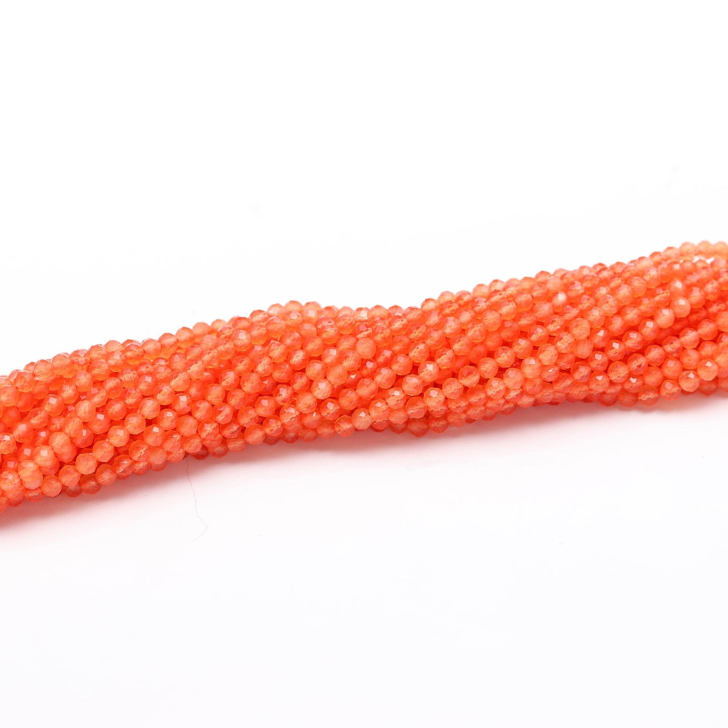 AAA Natural Carnelian Faceted Rondelle Beads 3 MM Carnelian Rondelle Beads, 13" Faceted Carnelian Rondelle Beads,Fanta Orange Carnelian bead