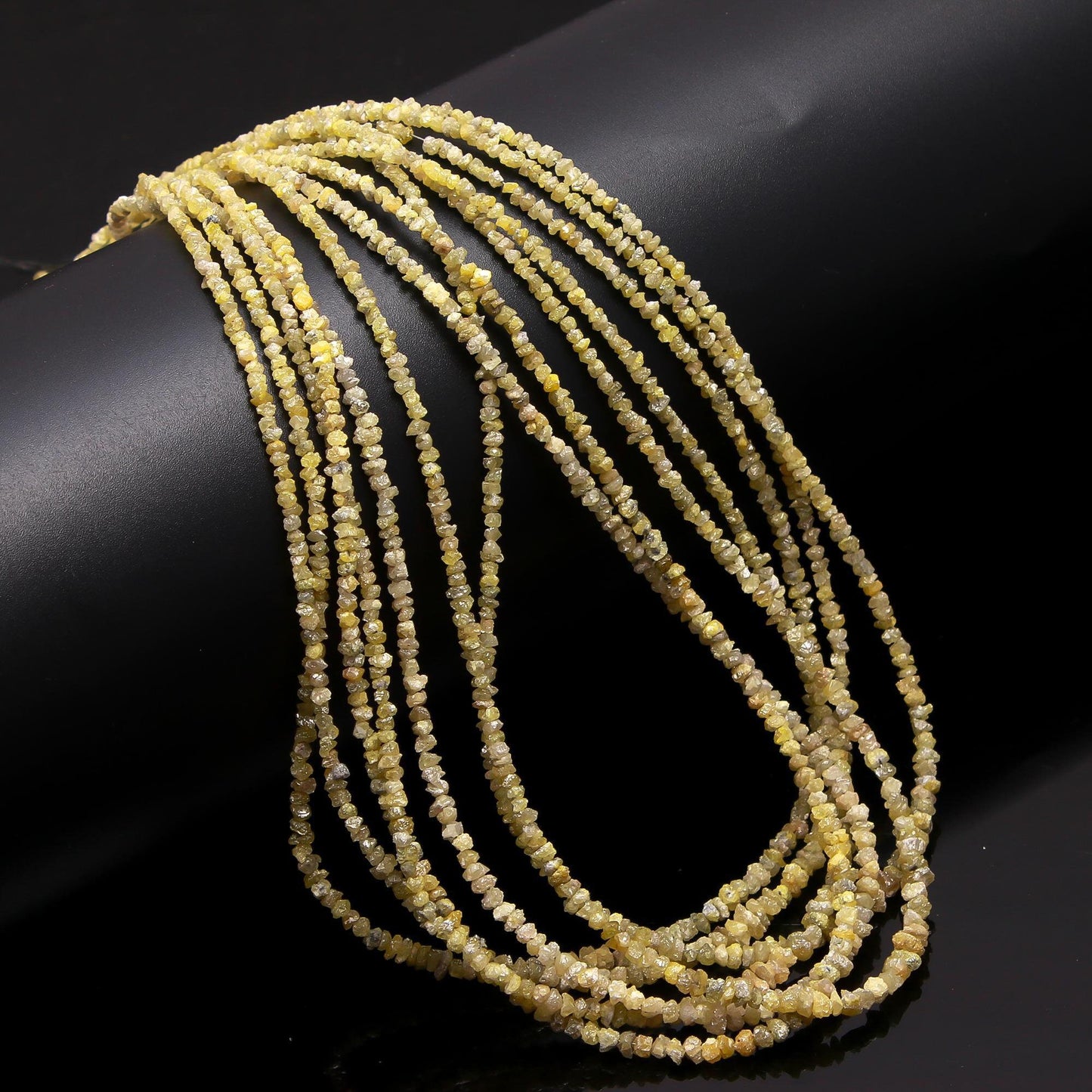 Yellow Diamond Raw Uncut Beads Natural Diamond Raw Beads 2.5-3.5 MM Yellow Diamonds Raw Uncut Chips Beads for Designer Jewelry Making Craft