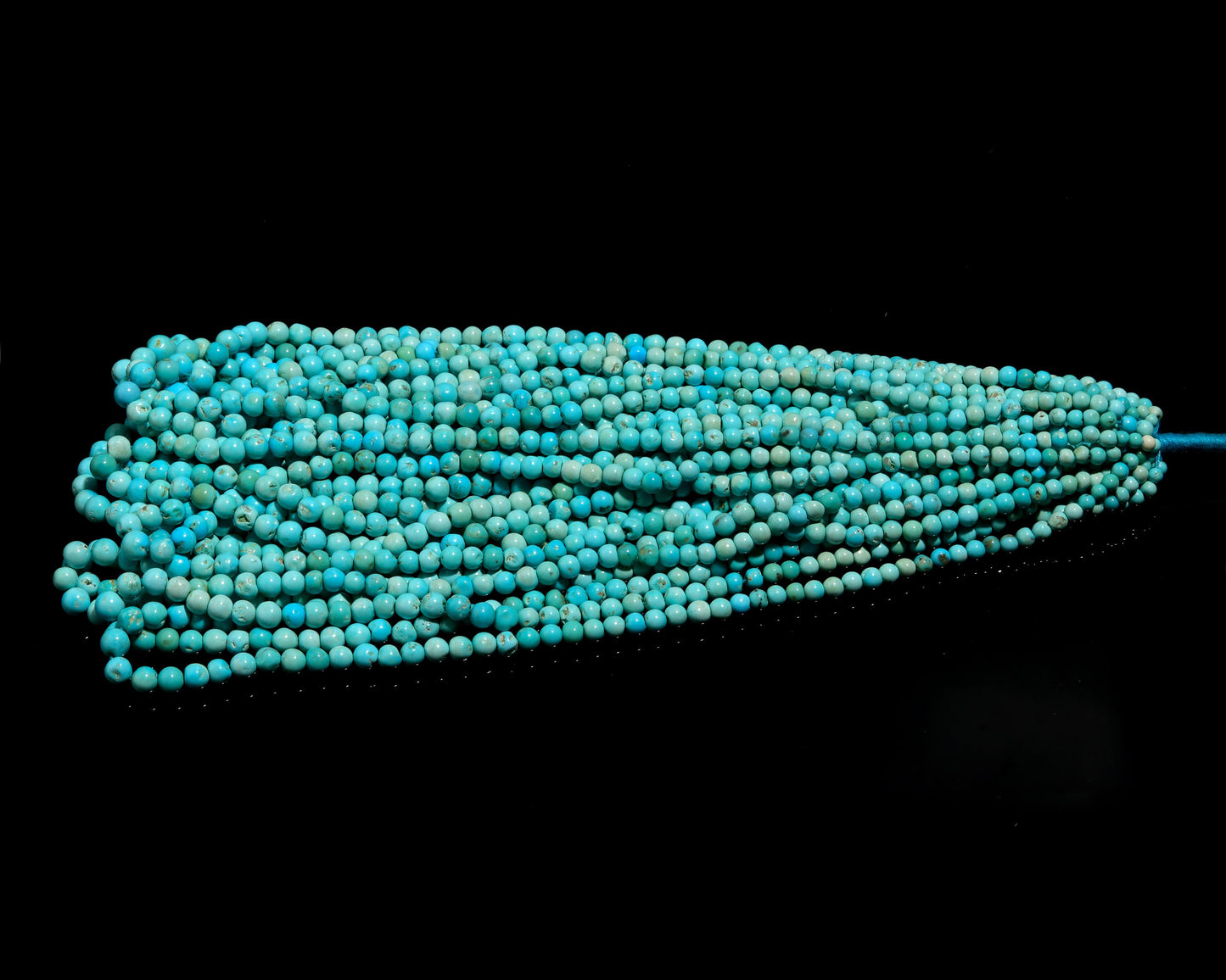 AAA Arizona Turquoise Smooth Round Beads, 4-5 MM Natural Arizona Turquoise Round Beads, Rare Arizona Turquoise Beads, 16” Turquoise Beads