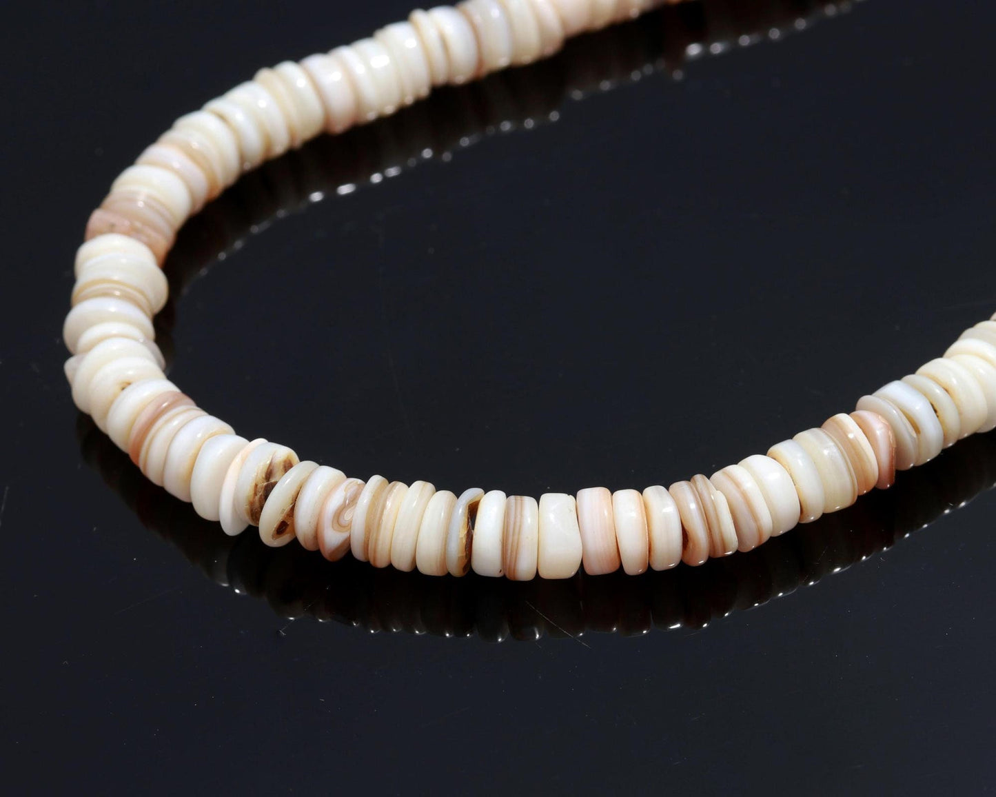 Mother of Pearl Heishi Washer Beads Natural MOP Heishi 7 MM Washer Beads Natural Mother of Pearl Beads for Designer Handmade Jewelry Craft