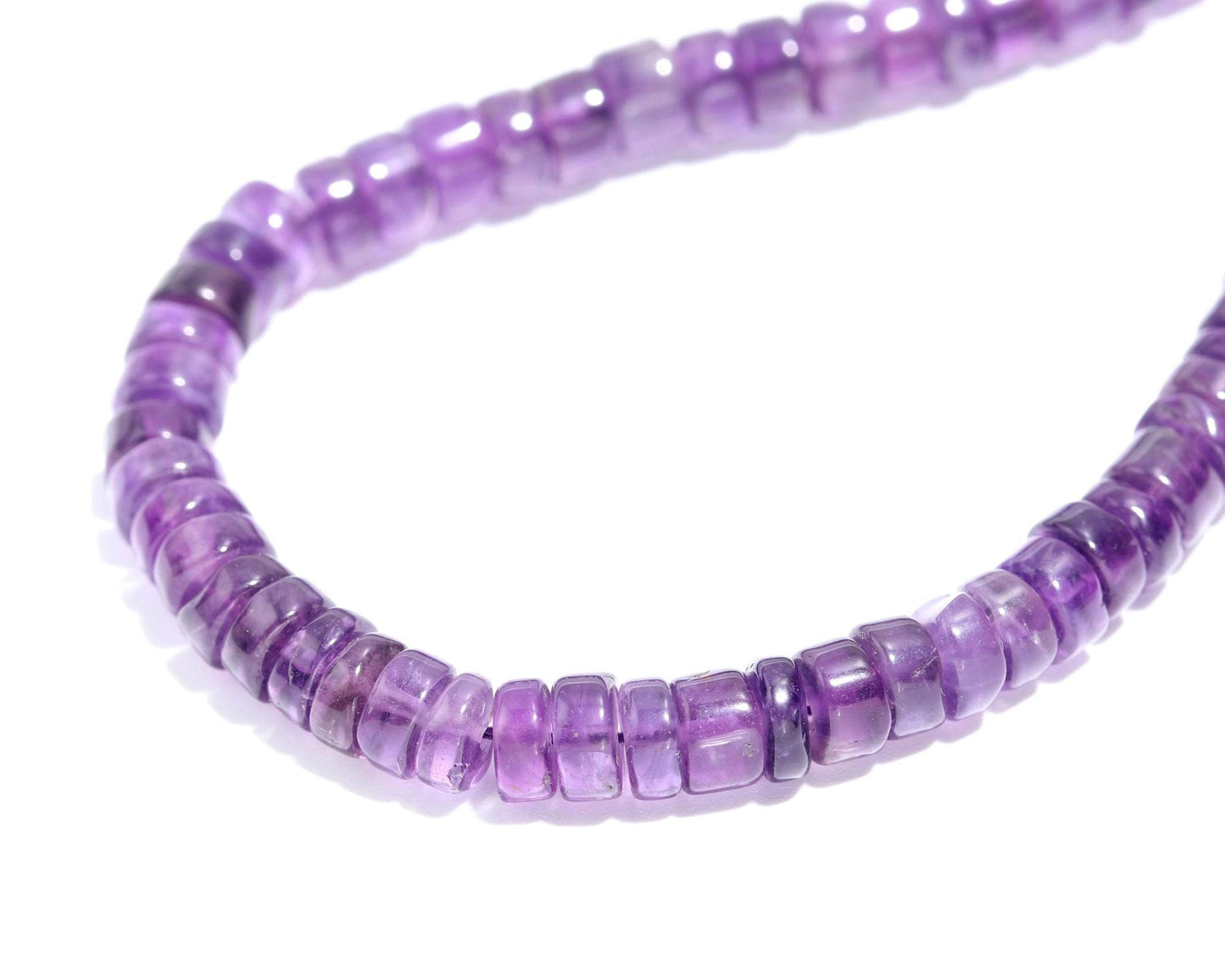 Amethyst Heishi Washer Beads Deep Blue Amethyst Tyre Beads 6-7 MM Natural Amethyst Heishi Washer for Designer Jewelry Necklace & Bracelet