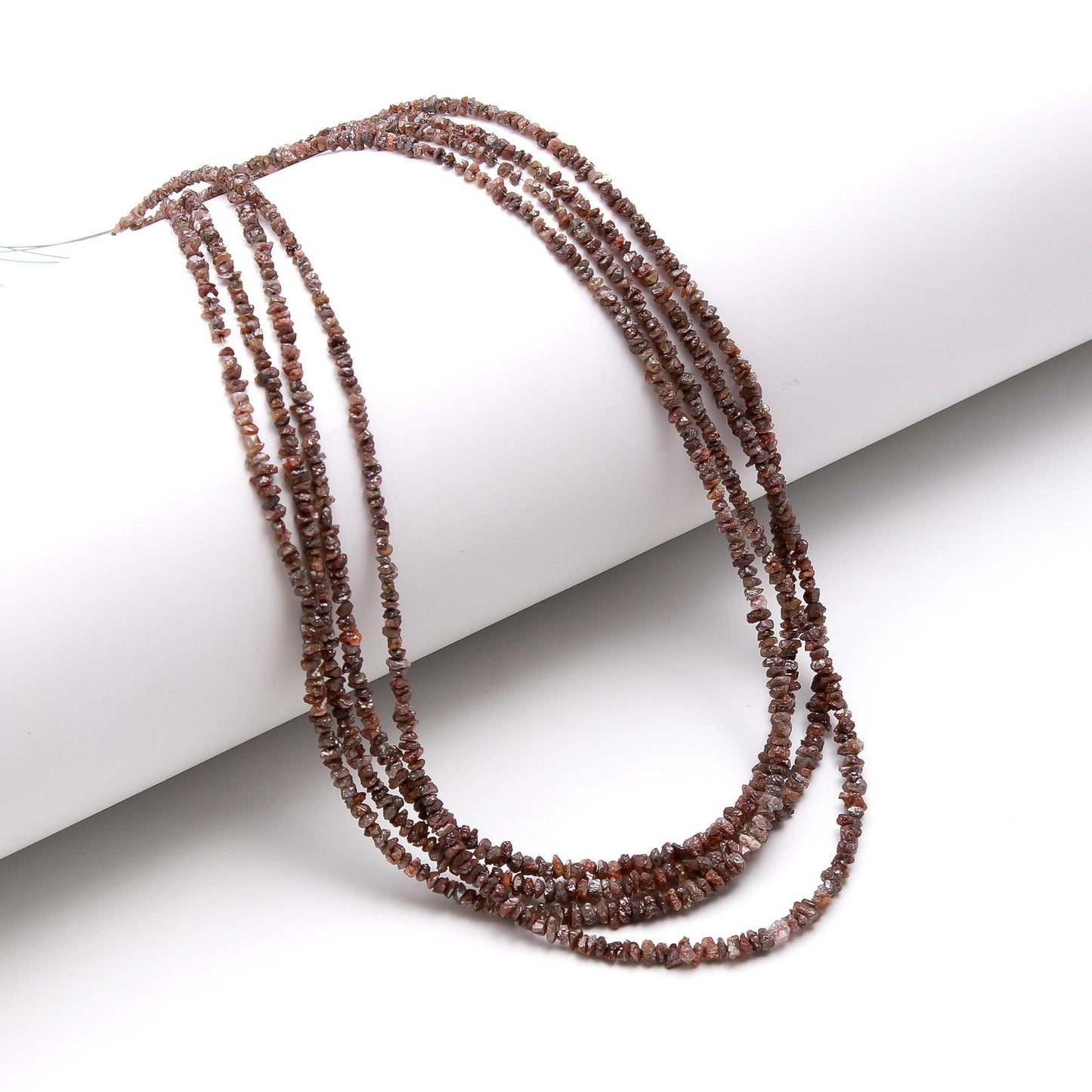 Chocolate Diamond Raw Uncut Beads 2.5-3.5 MM Natural Brown Diamond Raw Beads Coffee Color Raw Chips Beads for Designer Jewelry Making Craft