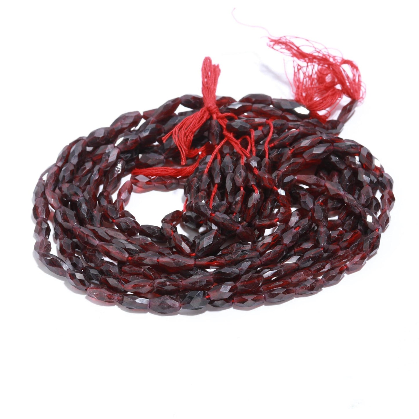 Garnet Oval Shape Beads Natural Garnet Faceted Oval Shape Gemstone Bead for Handmade Designer Jewelry Necklace Earrings Pendant Making Craft