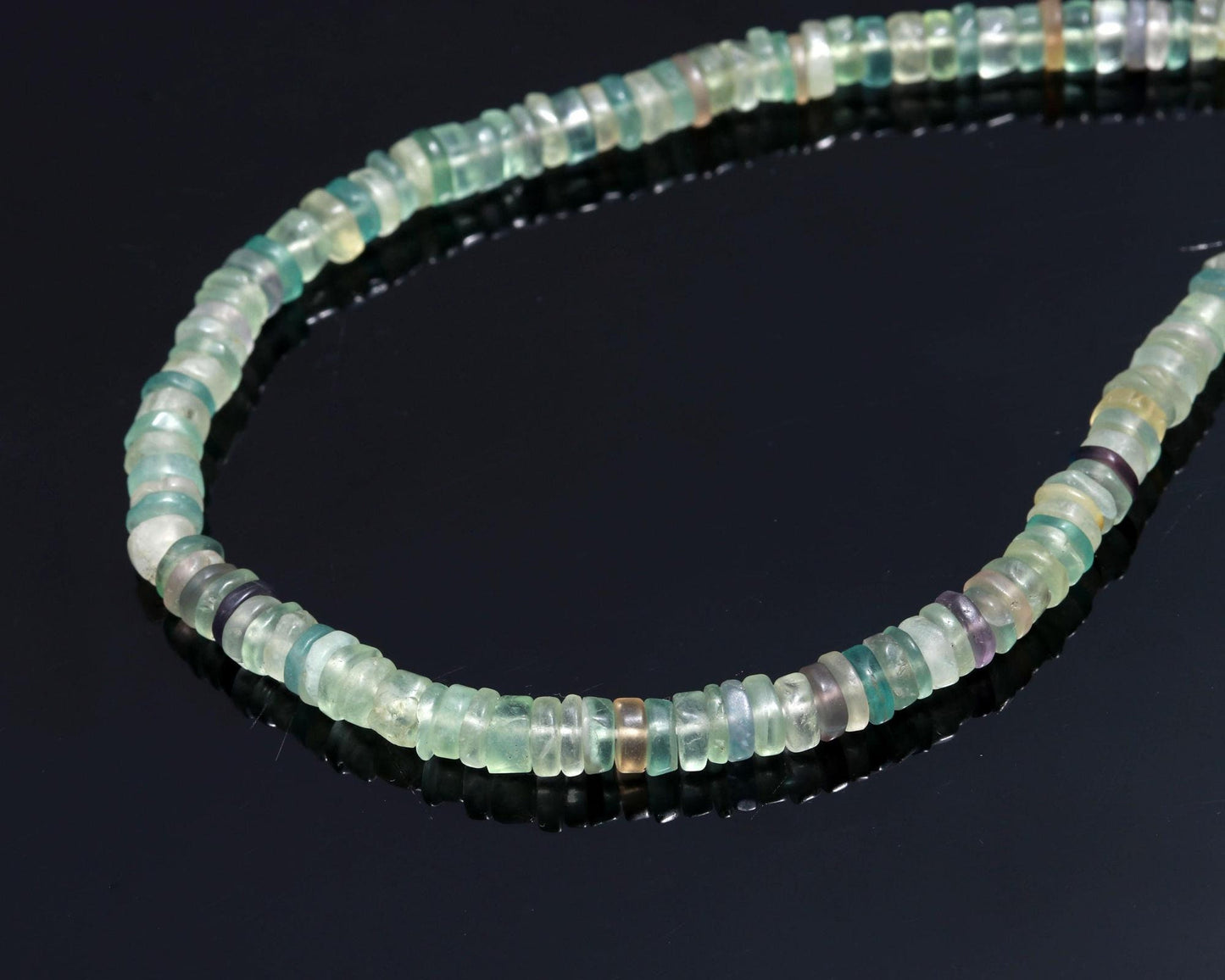 Multi Fluorite Heishi Washer Beads Excellent Quality Natural Green Fluorite Beads Fluorite Heishi Washer Beads 16 Inch for Jewelry Making