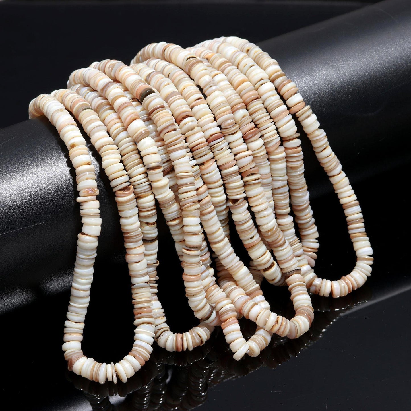 Mother of Pearl Heishi Washer Beads Natural MOP Heishi 7 MM Washer Beads Natural Mother of Pearl Beads for Designer Handmade Jewelry Craft