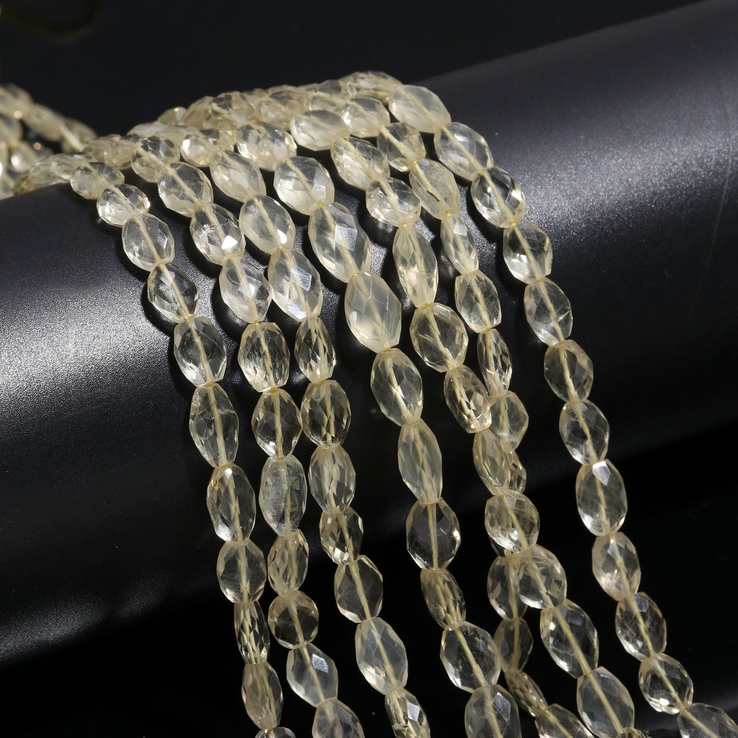 Lemon Quartz Beads Natural Lemon Quartz Oval Shape Faceted Gemstone Beads for Handmade Designer Jewelry Necklace Pendant Earrings Making