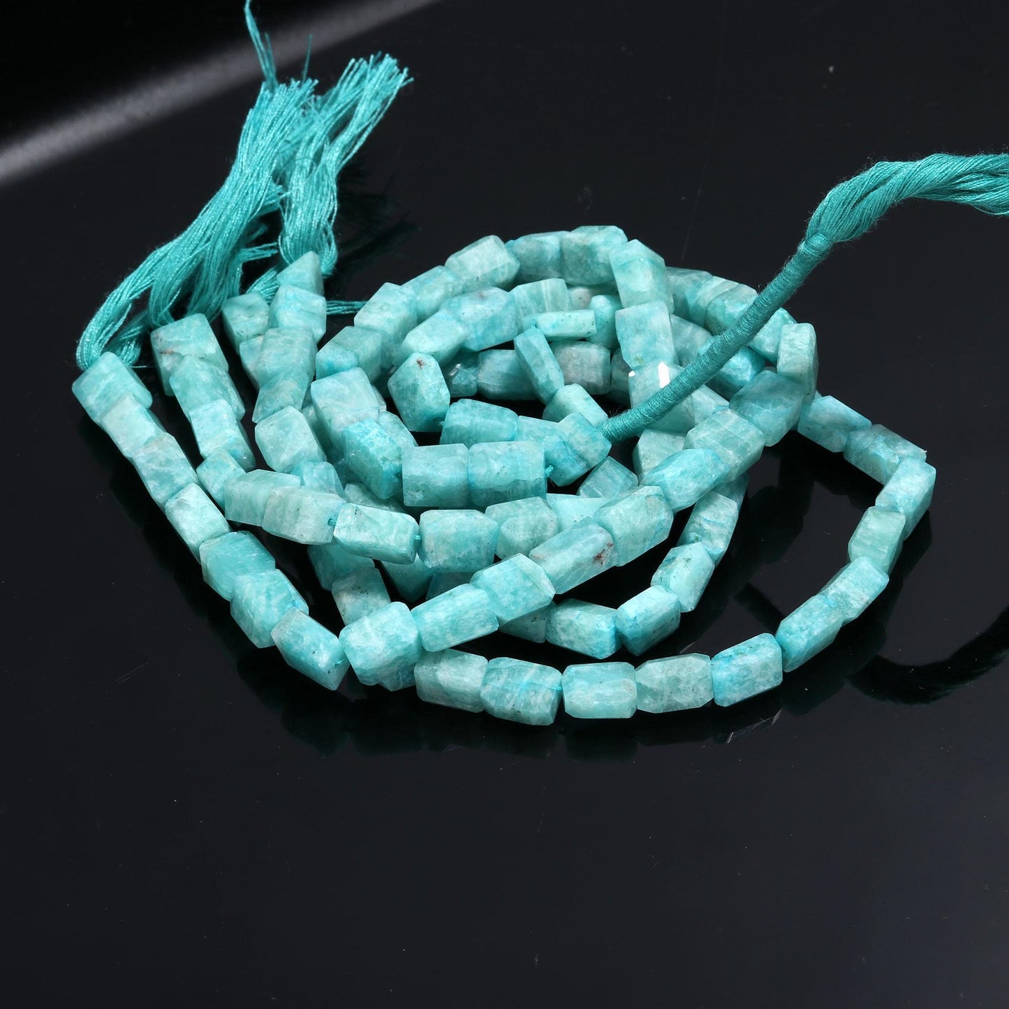 Amazonite Faceted Tumble Beads Natural Amazonite Faceted Gemstone Nuggets Beads for Designer Jewelry Necklace Pendant Earrings Making Craft