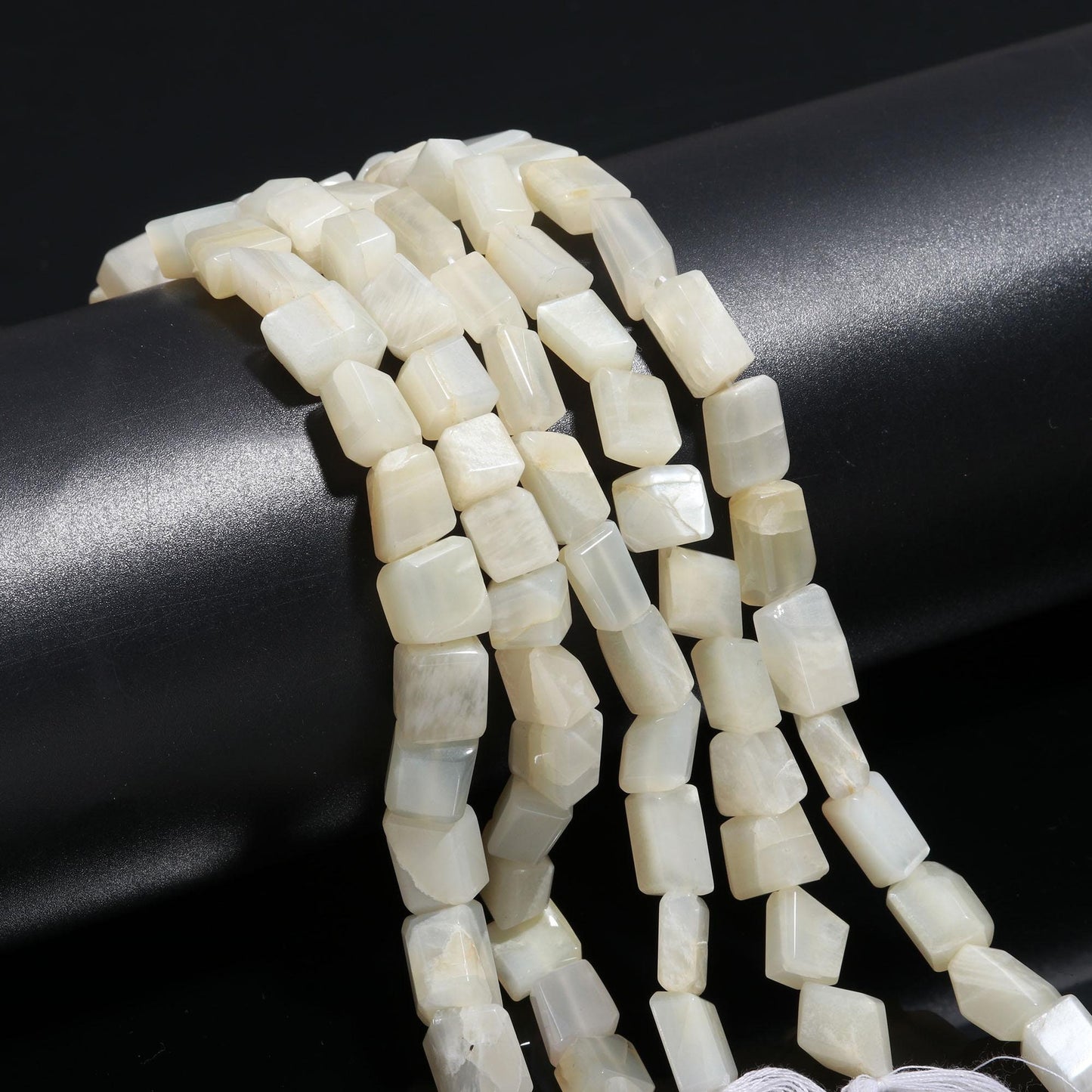 White Moonstone Faceted Tumble Beads Natural White Moonstone Gemstone Nuggets Beads for Handmade Designer Jewelry Necklace Earrings Making