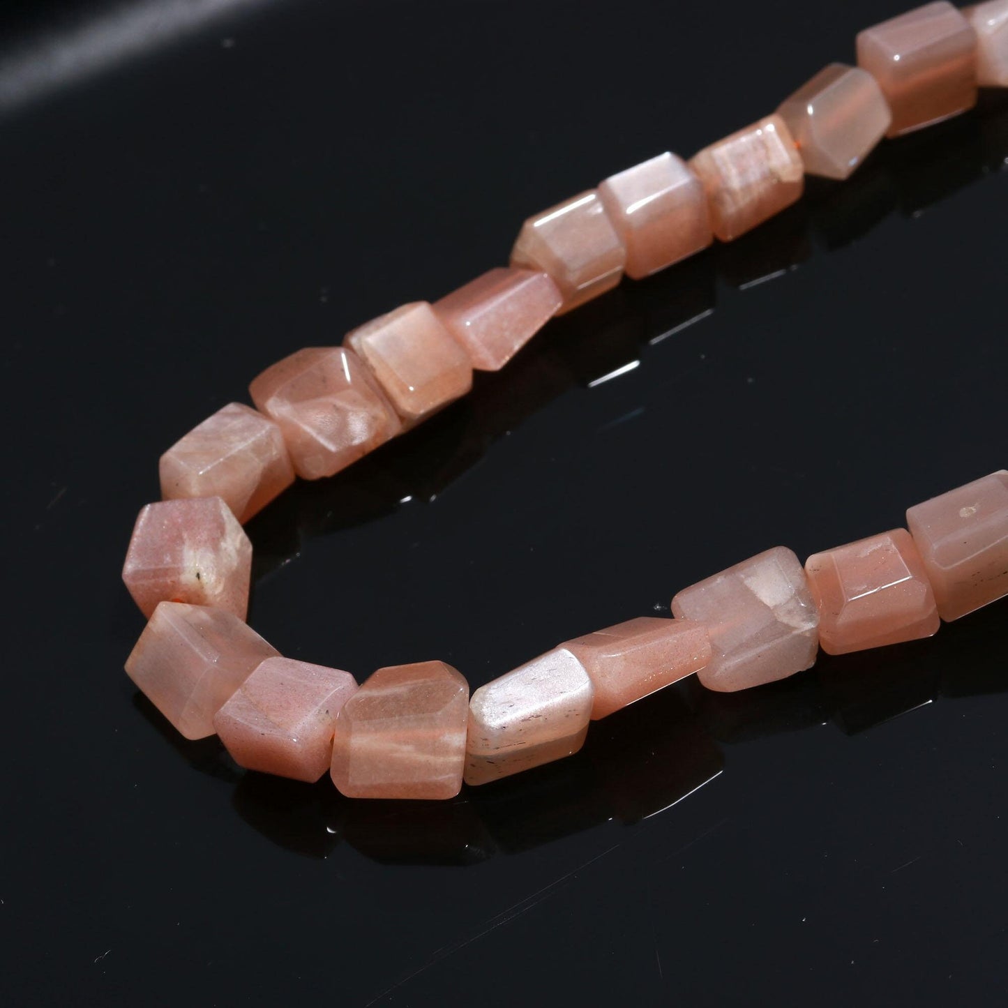 Chocolate Moonstone Faceted Tumble Beads Natural Chocolate Moonstone Gemstone Nuggets Beads for Designer Handmade Jewelry Making Craft