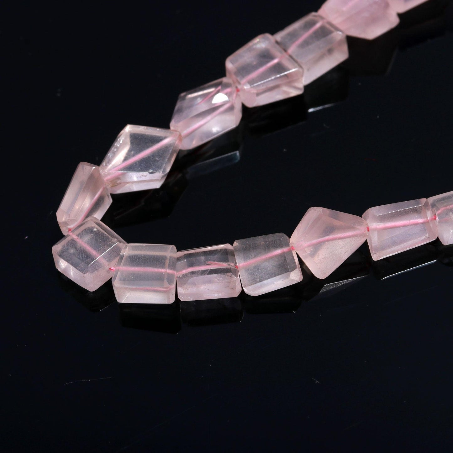 Rose Quartz Tumble Natural Rose Quartz Tumble Nuggets Fancy Shape Bead for Handmade Designer Jewelry Necklace Bracelet Earrings Making Craft