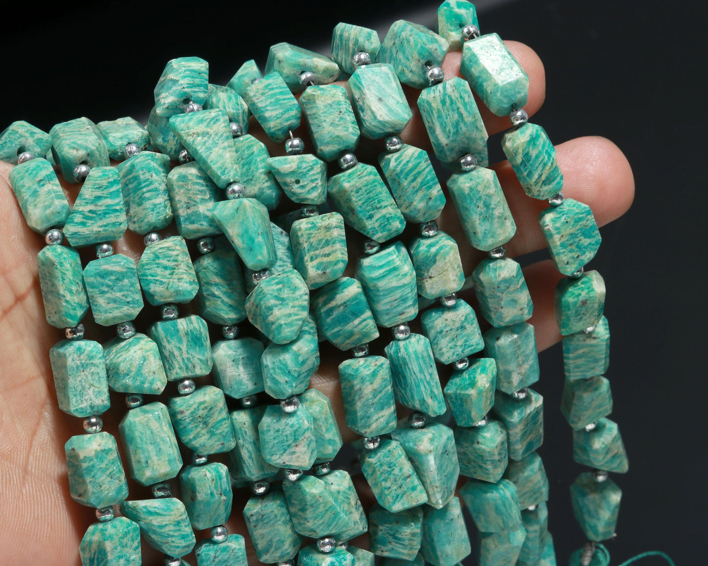 Amazonite Tumble Excellent Quality Natural Amazonite Nuggets Amazonite Fancy Shape Beads Natural Tumble Russian Amazonite for Jewelry Making
