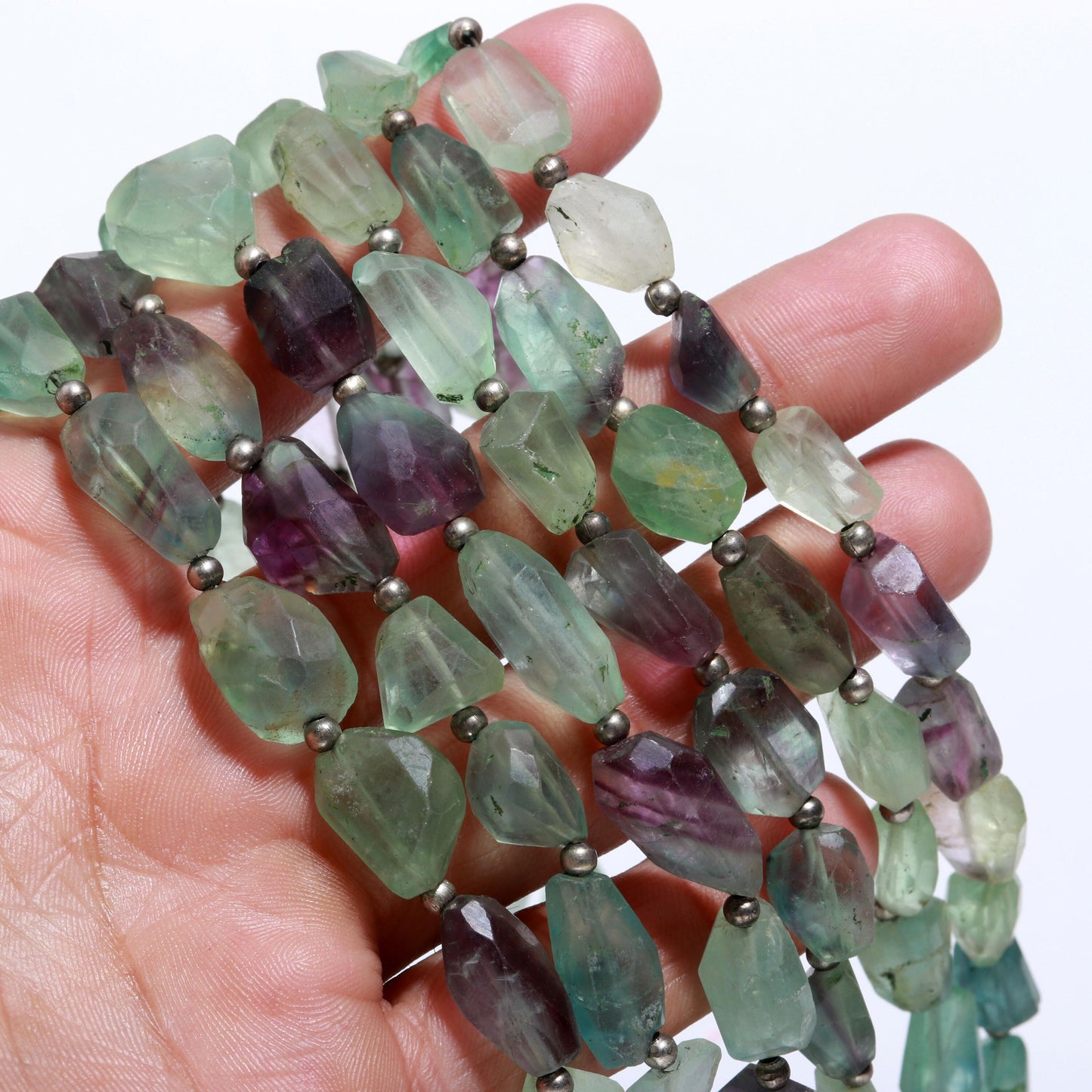 Green Fluorite Tumble Excellent Quality Natural Green Fluorite Nuggets Beads Natural Green Fluorite Tumble for Designer Jewelry Making Craft