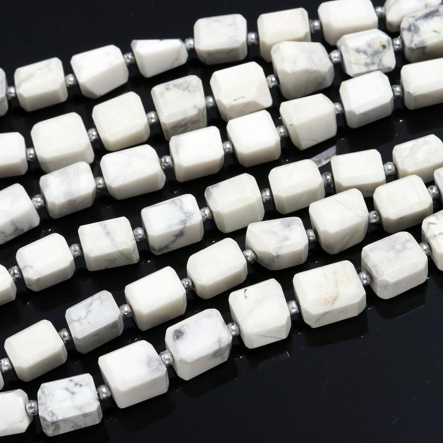 Howlite Tumble Beads Excellent Quality Natural Howlite Nuggets Beads Howlite Tumble Nuggets Beads for Designer Jewelry Making Craft Sale