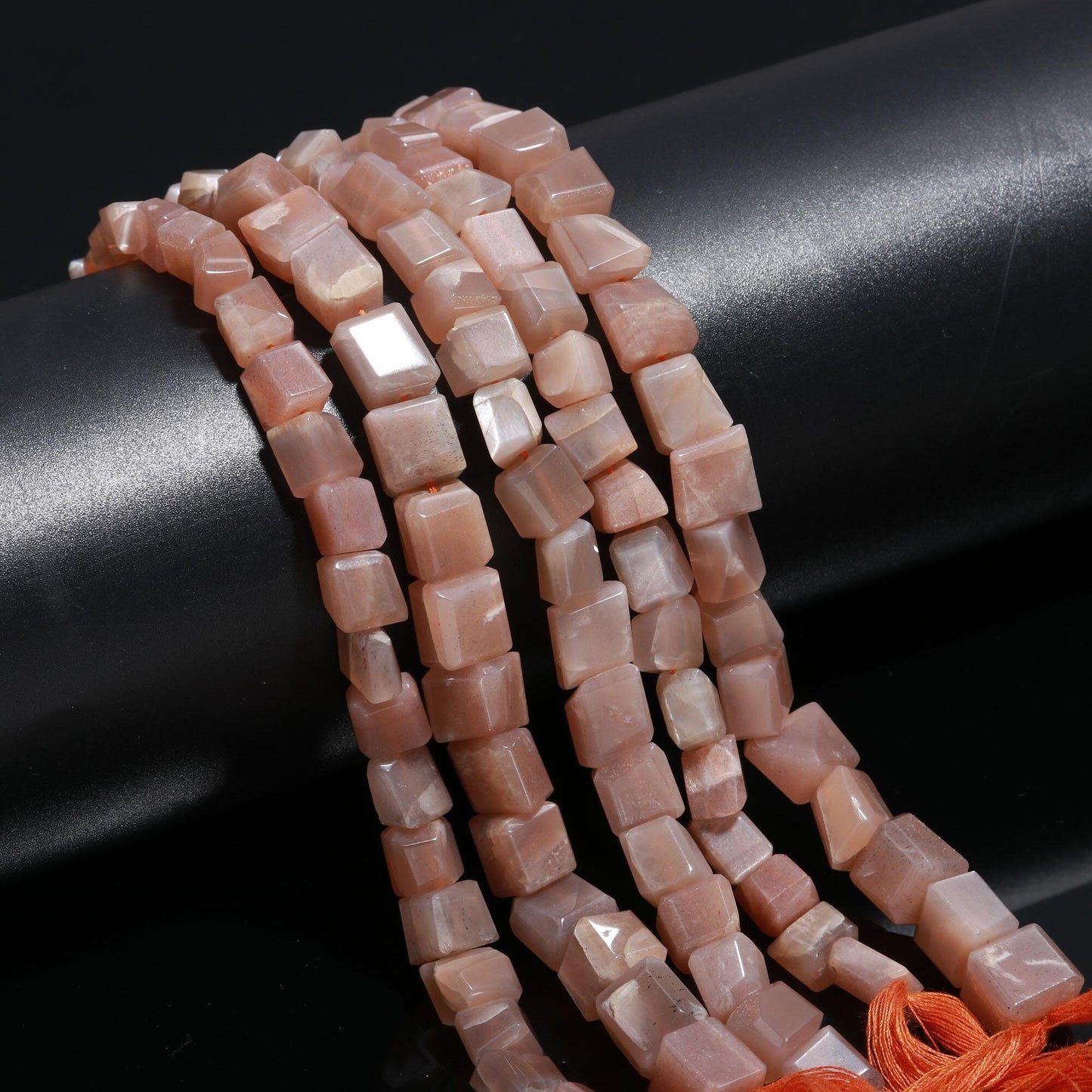 Chocolate Moonstone Faceted Tumble Beads Natural Chocolate Moonstone Gemstone Nuggets Beads for Designer Handmade Jewelry Making Craft
