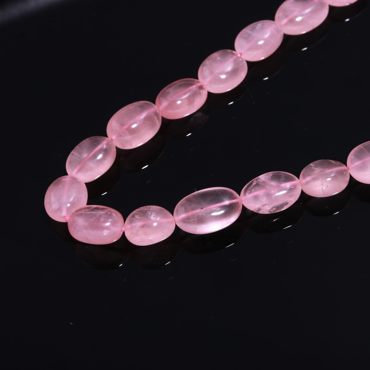 Rose Quartz Smooth Oval Beads 10x12 MM Rose Quartz Oval Beads Super Quality Natural 16" Rose Quartz Plain Oval Beads for Designer Jewelry