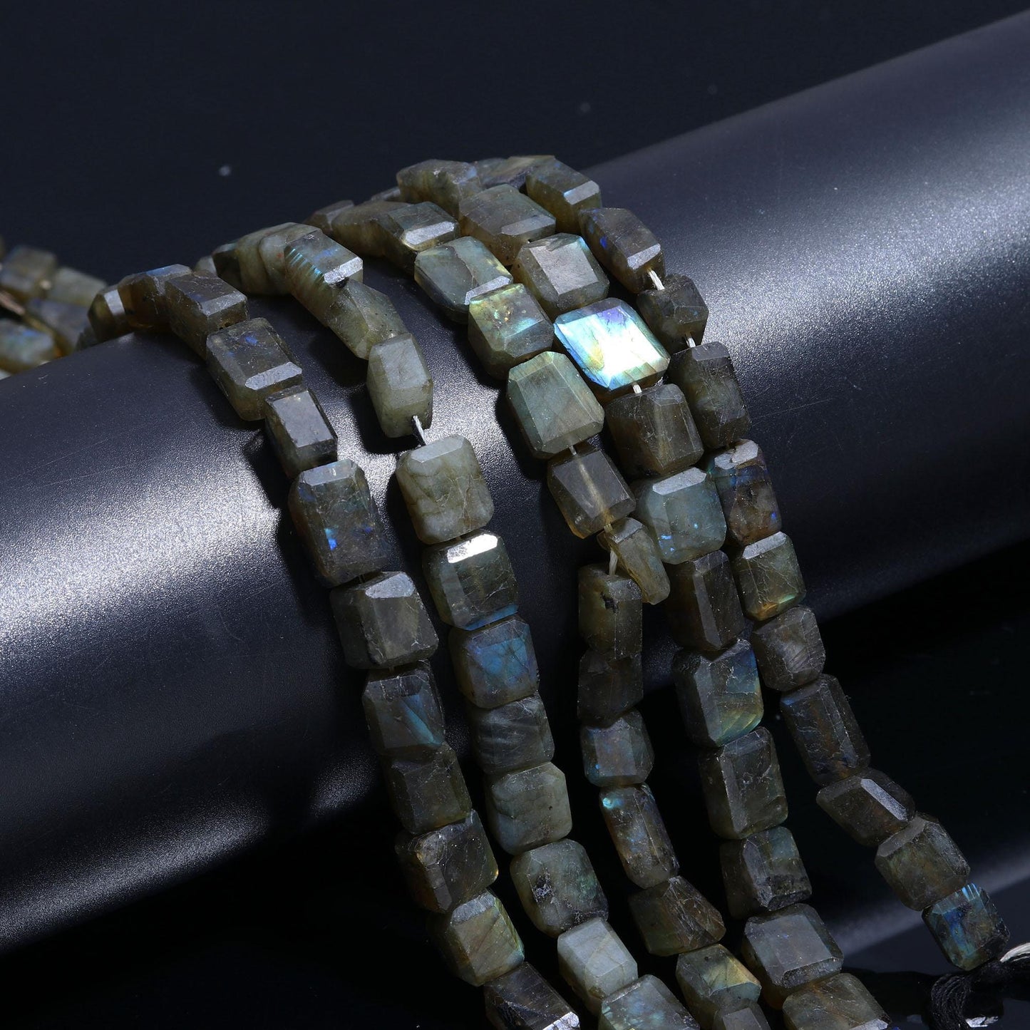 Labradorite Tumble Excellent Quality Natural Labradorite Nuggets Black Monstone Beads Natural Tumble Labradorite for Jewelry Making Craft