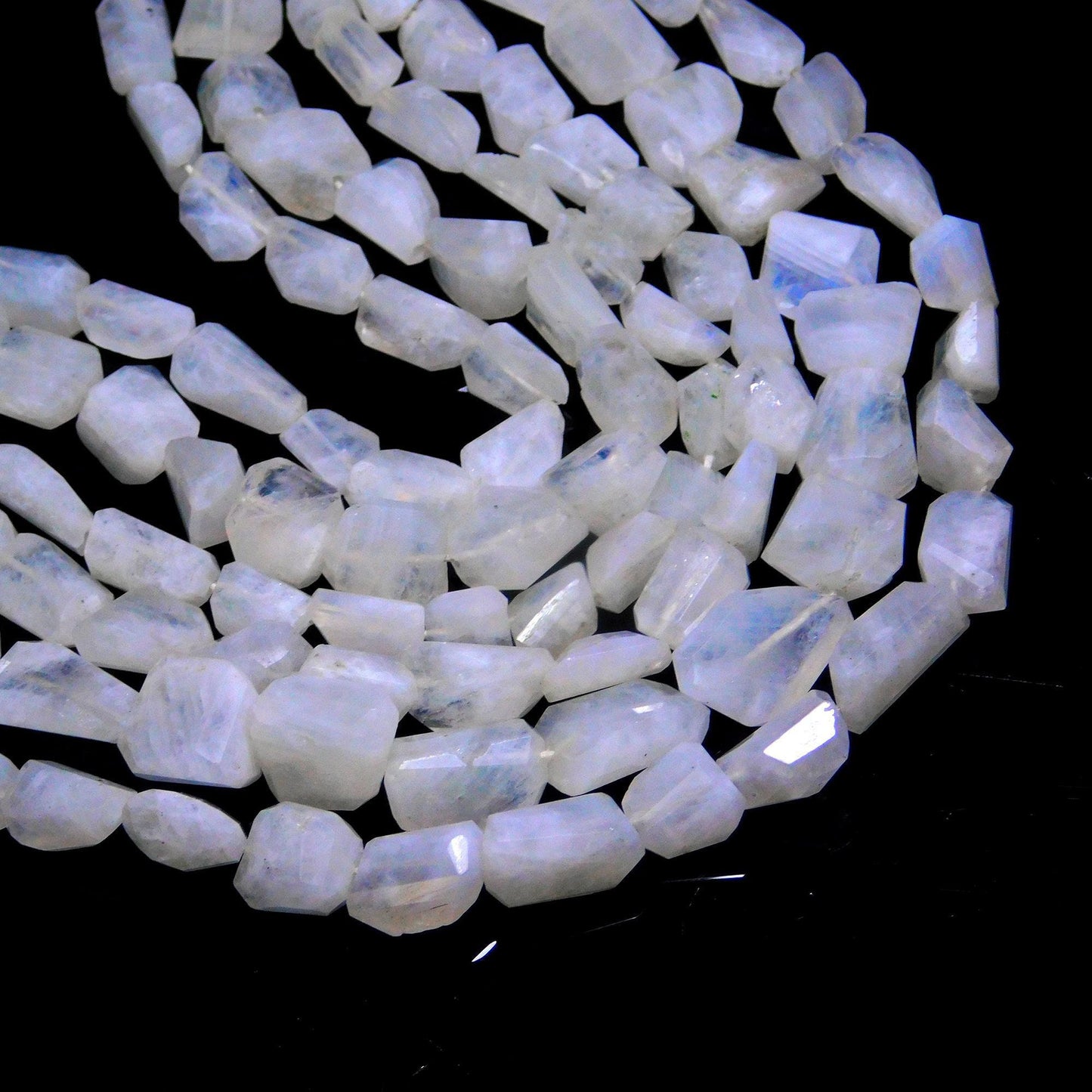 Rainbow Moonstone Tumble Excellent Quality Natural Rainbow Moonstone Nuggets Beads Natural Rainbow Tumble for Designer Jewelry Making Craft