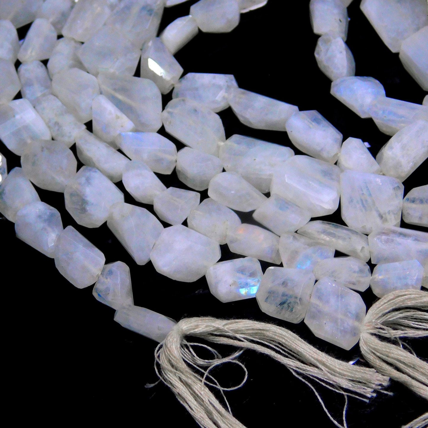 Rainbow Moonstone Tumble Excellent Quality Natural Rainbow Moonstone Nuggets Beads Natural Rainbow Tumble for Designer Jewelry Making Craft