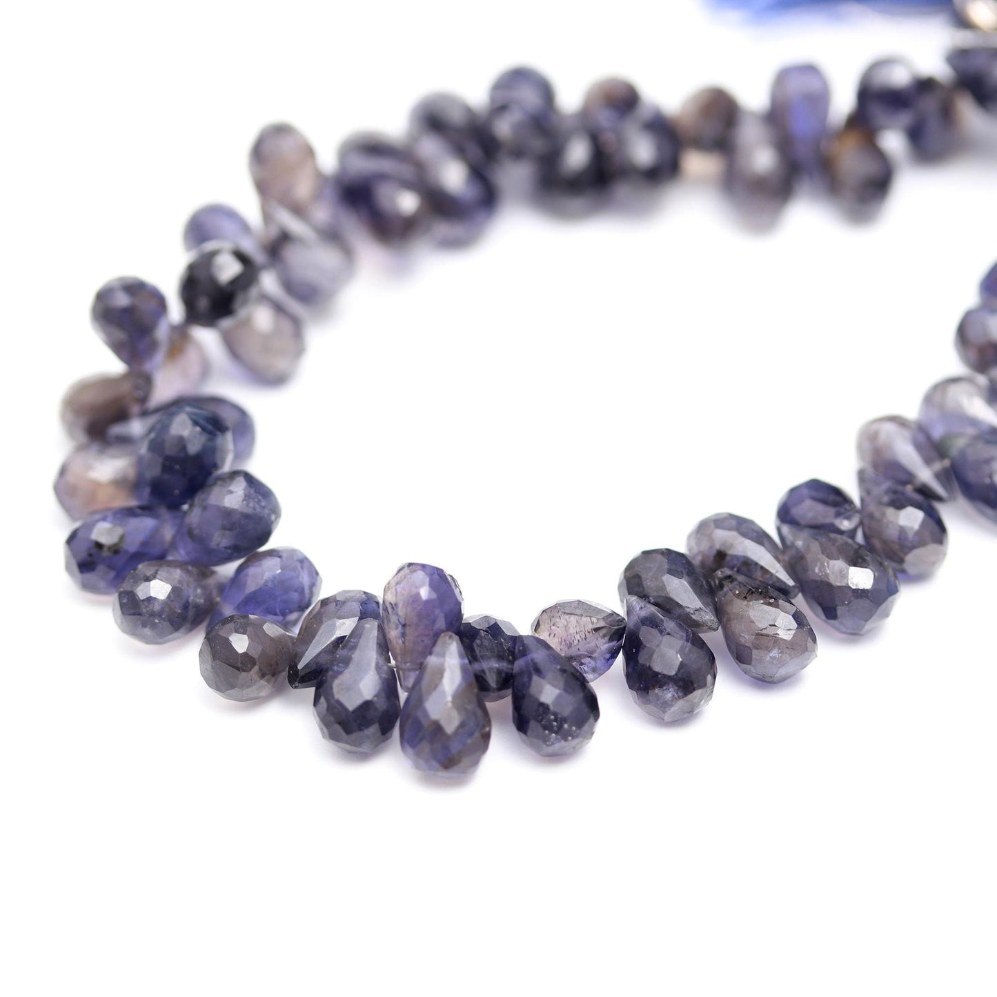 Iolite Faceted Tear Drop Beads Natural Iolite Faceted Tear Drop Iolite Briolettes for Jewelry Necklace Pendant Making Craft