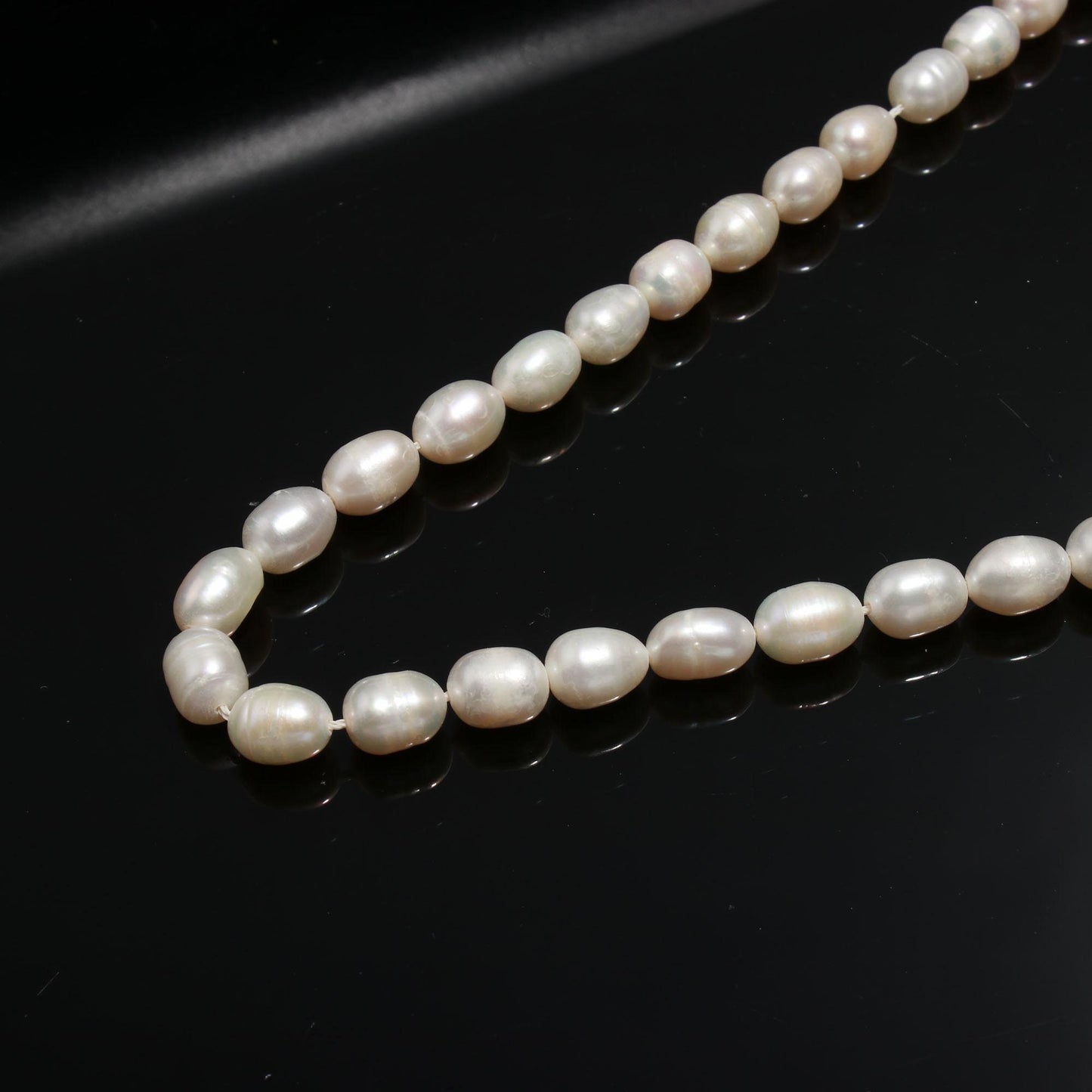Fresh Water Pearl Oval Shape Beads 16" Natural Fresh Water Pearl 6X8 - 7X10 MM Beads Pearl for Designer Handmade Necklace Bracelet Making