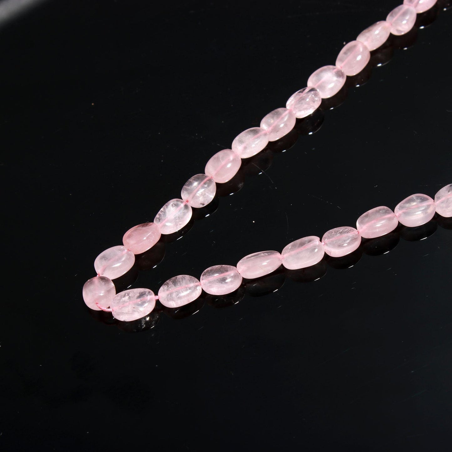 Rose Quartz Oval Shape Smooth Beads Natural Rose Quartz 6x8 MM Oval Beads for Handmade Designer Jewelry Necklace Pendant Earrings Making