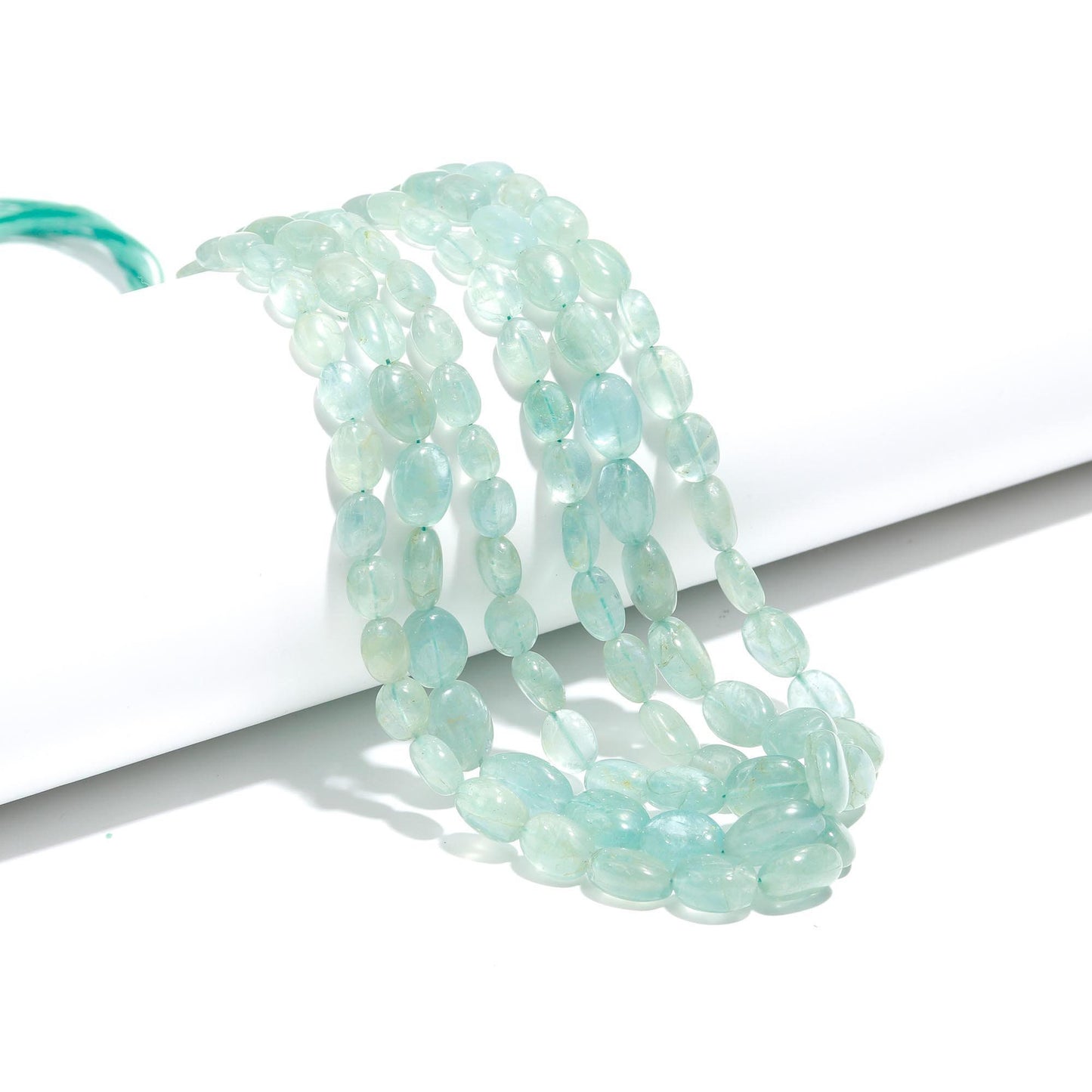 Aquamarine Smooth Oval Beads Natural Aquamarine Smooth Beads for Handmade Designer Jewelry Necklace Pendant Earrings Making Craft